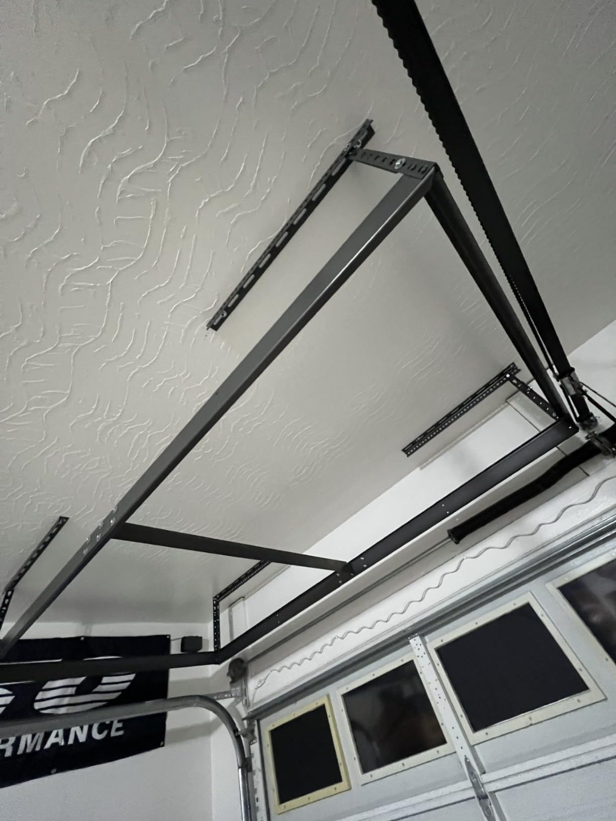 MonsterRax 2-Pack 4x8 Overhead Garage Storage Rack, Gray, 24
