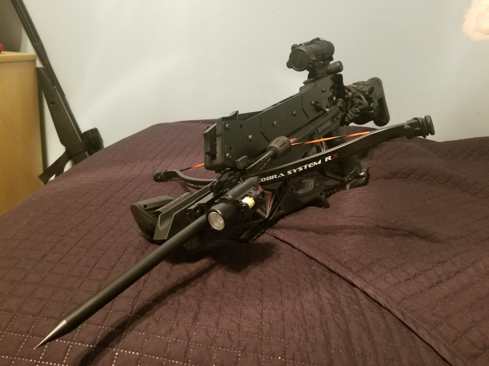 EK Archery Repeating Adder Crossbow 130 lb Cross Bow with 5 Shot auto-loading Magazine Includes 15 Carbon Arrows Bolts. Urban Preppers, Bushcraft, Home Defense, Target Shooters, Small Game Bow Hunting customer photo 1