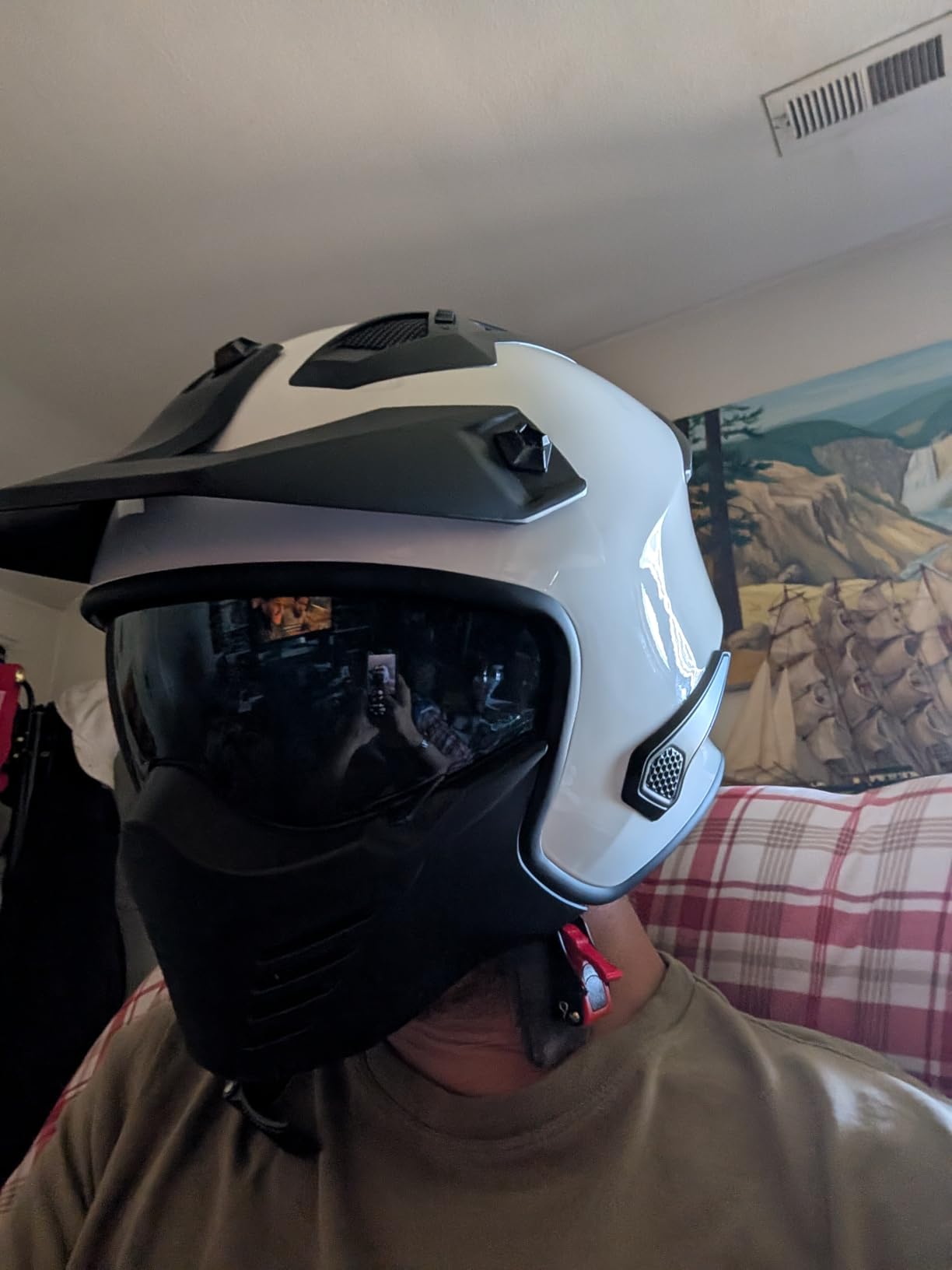 ILM Open Face Motorcycle 3/4 Half Helmet for Dirt Bike Moped ATV UTV Motocross Cruiser Scooter DOT Model 726X (Matte Black,M) customer photo 1