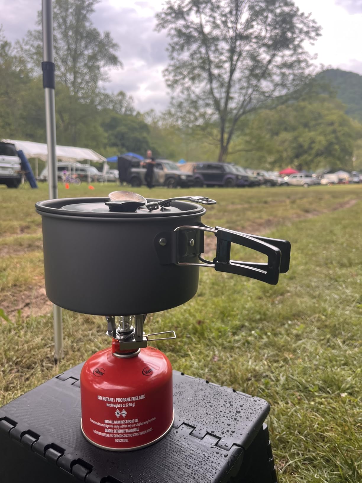 Odoland 16pcs Camping Cookware Mess Kit, with Folding Camping Stove customer photo 2