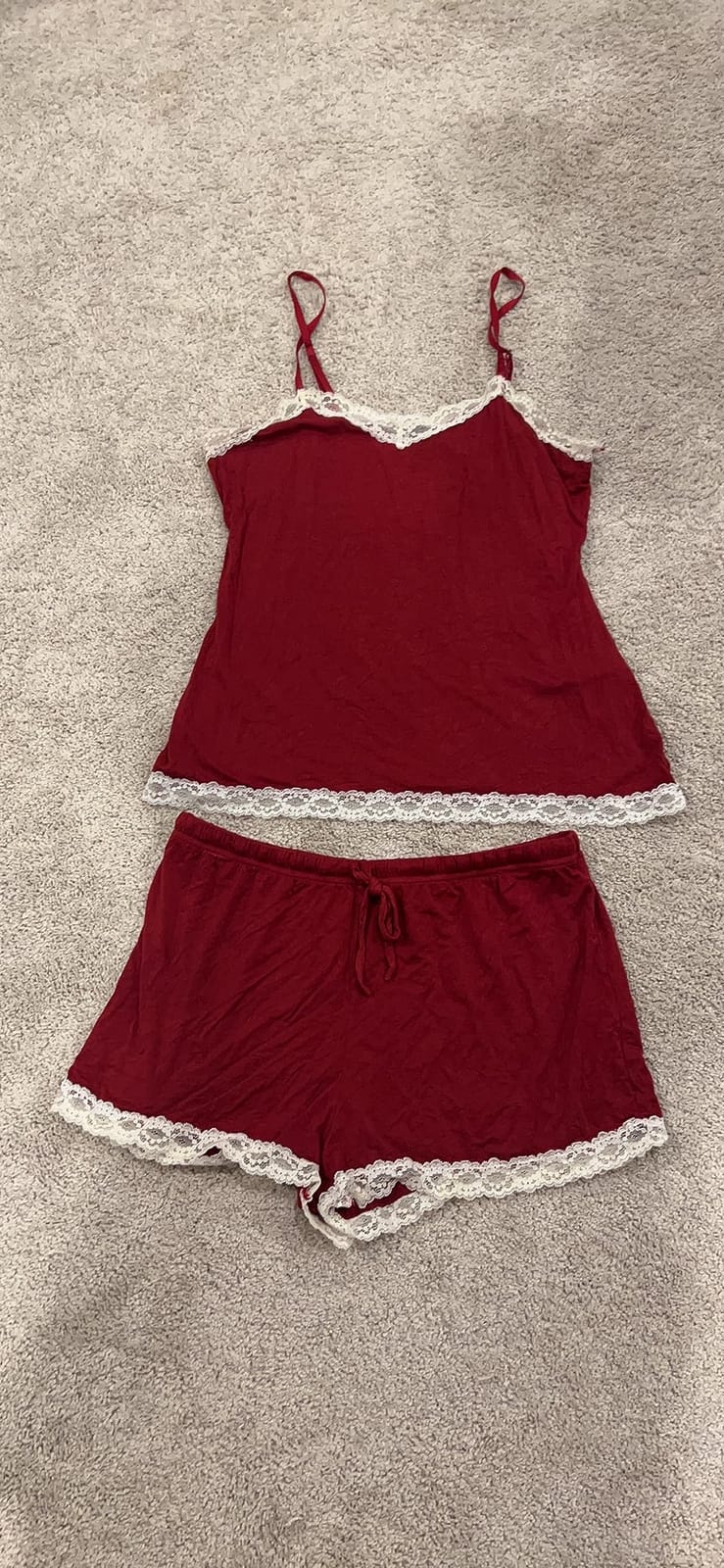 Avidlove Lace Trim Cami Modal Pajamas for Women Set 2 Piece Sexy Pj Set customer photo 2