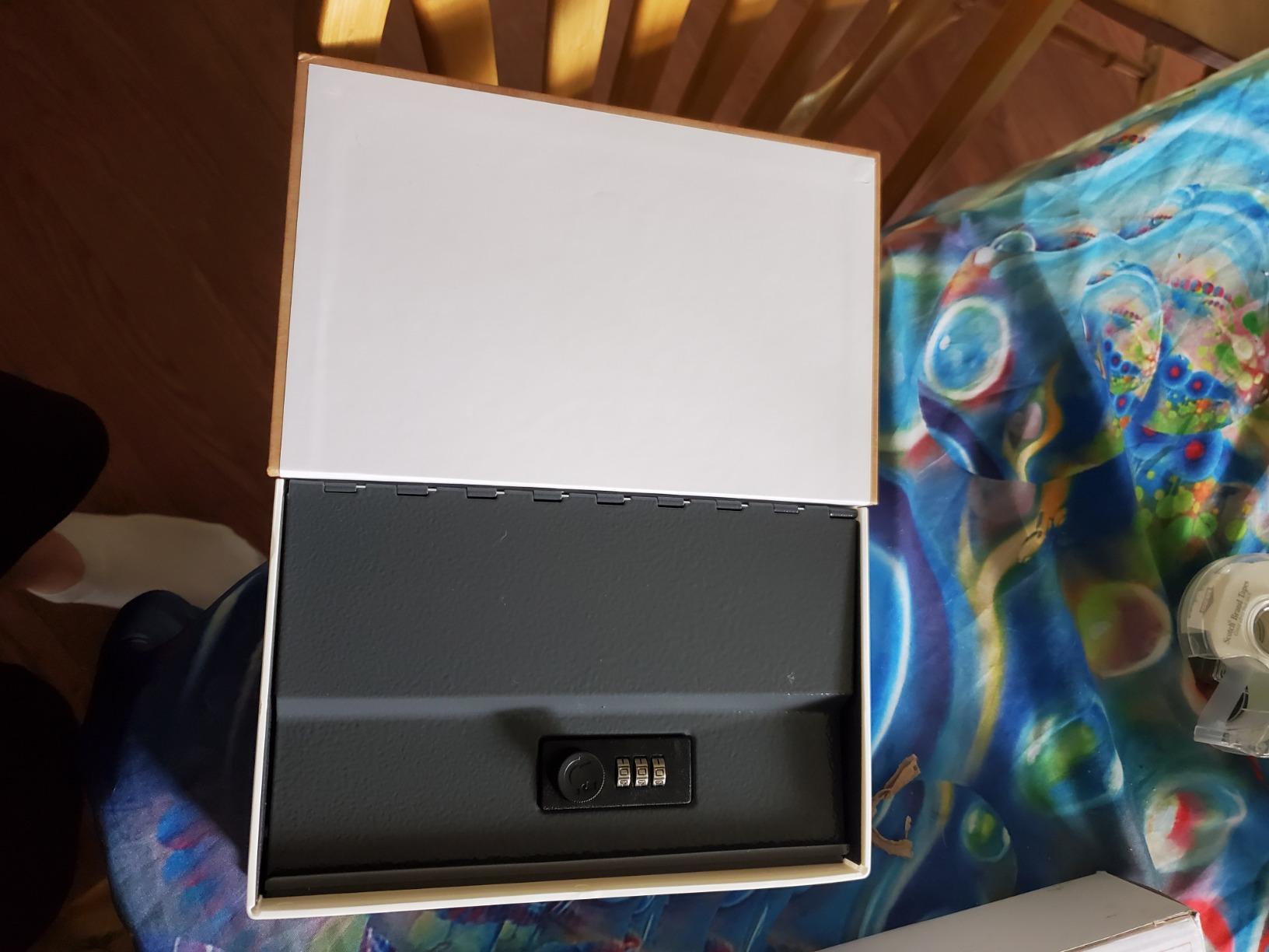 Decaller Book Safe with Combination Lock, Diversion Hidden Secret Metal Lock Box for Home Security, Money & Jewelry, 9.5