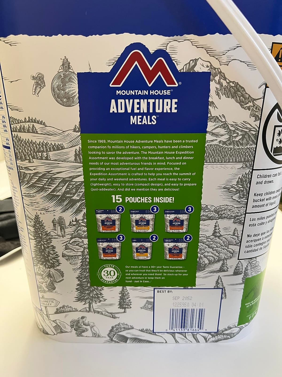 Mountain House Emergency Meal Assortment Kits, Freeze-Dried Survival Food Kit for Disaster Preparedness & Long-Term Storage, 30-Year Shelf Life customer photo 1