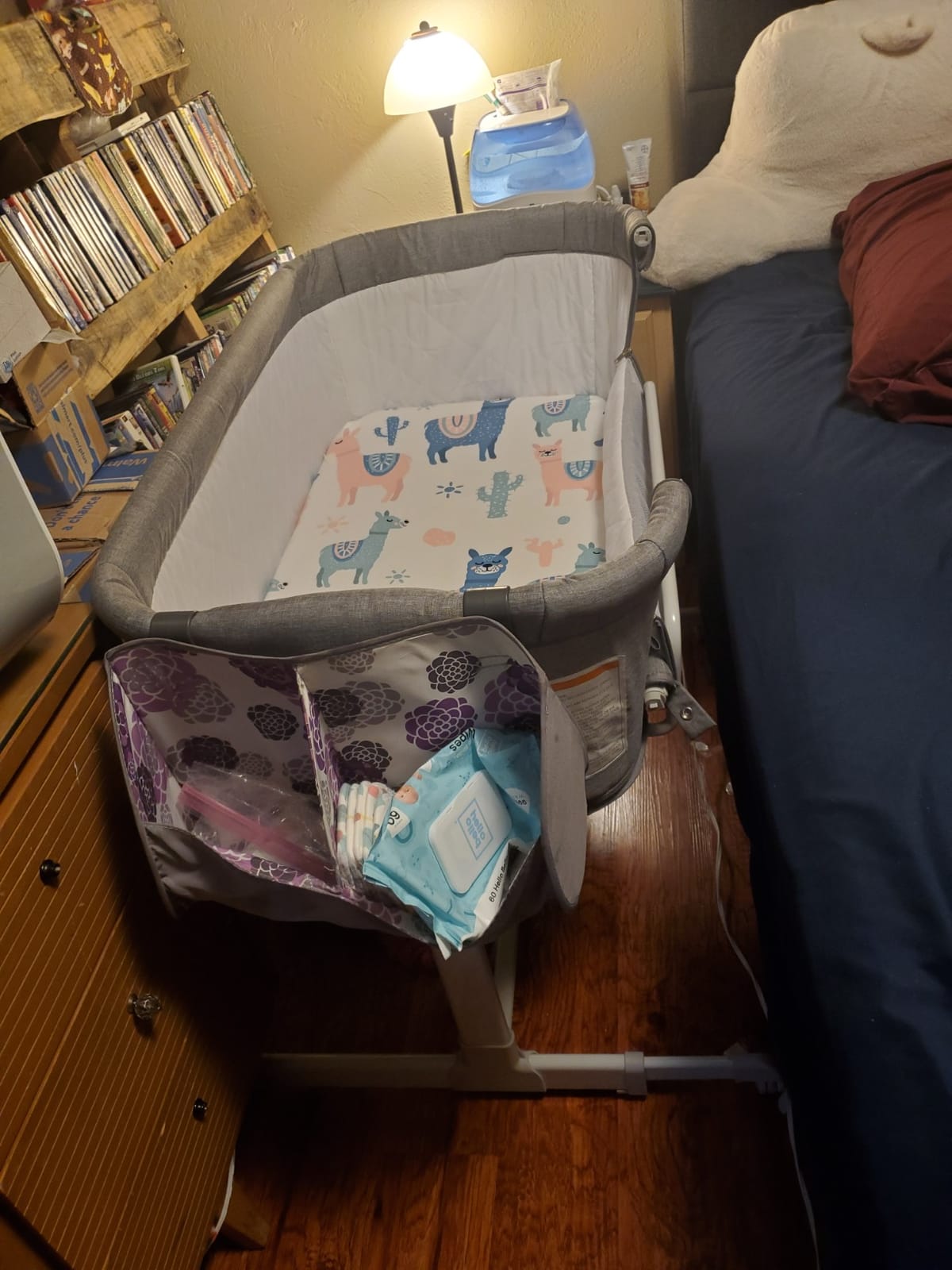 KoolerThings 3 in 1 Baby Bassinet, Bedside Sleeper, & Playpen, Easy Folding Portable Crib (Grey)- KoolaBaby (Bassinet) customer photo 2