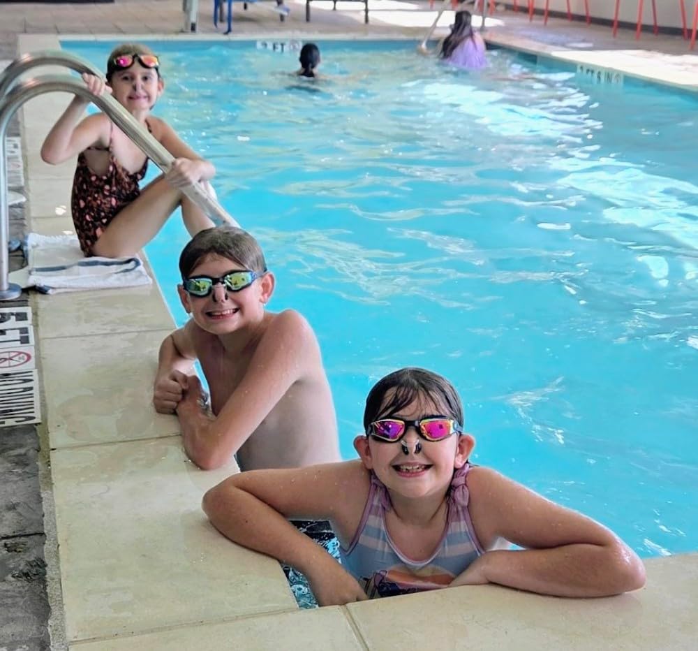 Aegend Swim Goggles for Kids 3-14 Anti-Fog Anti-Leak Goggles for Swimming customer photo 1