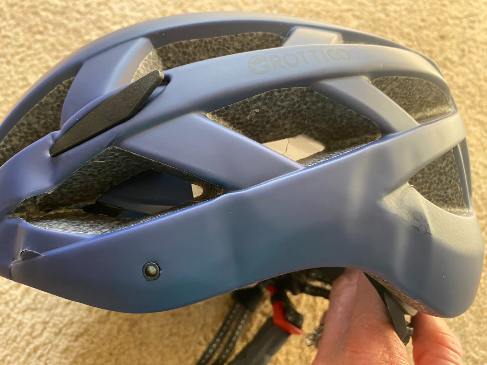 Adult-Men-Women Bike Helmet with Light - Mountain Road Bicycle Helmet with Replacement Pads & Detachable Visor customer photo 2
