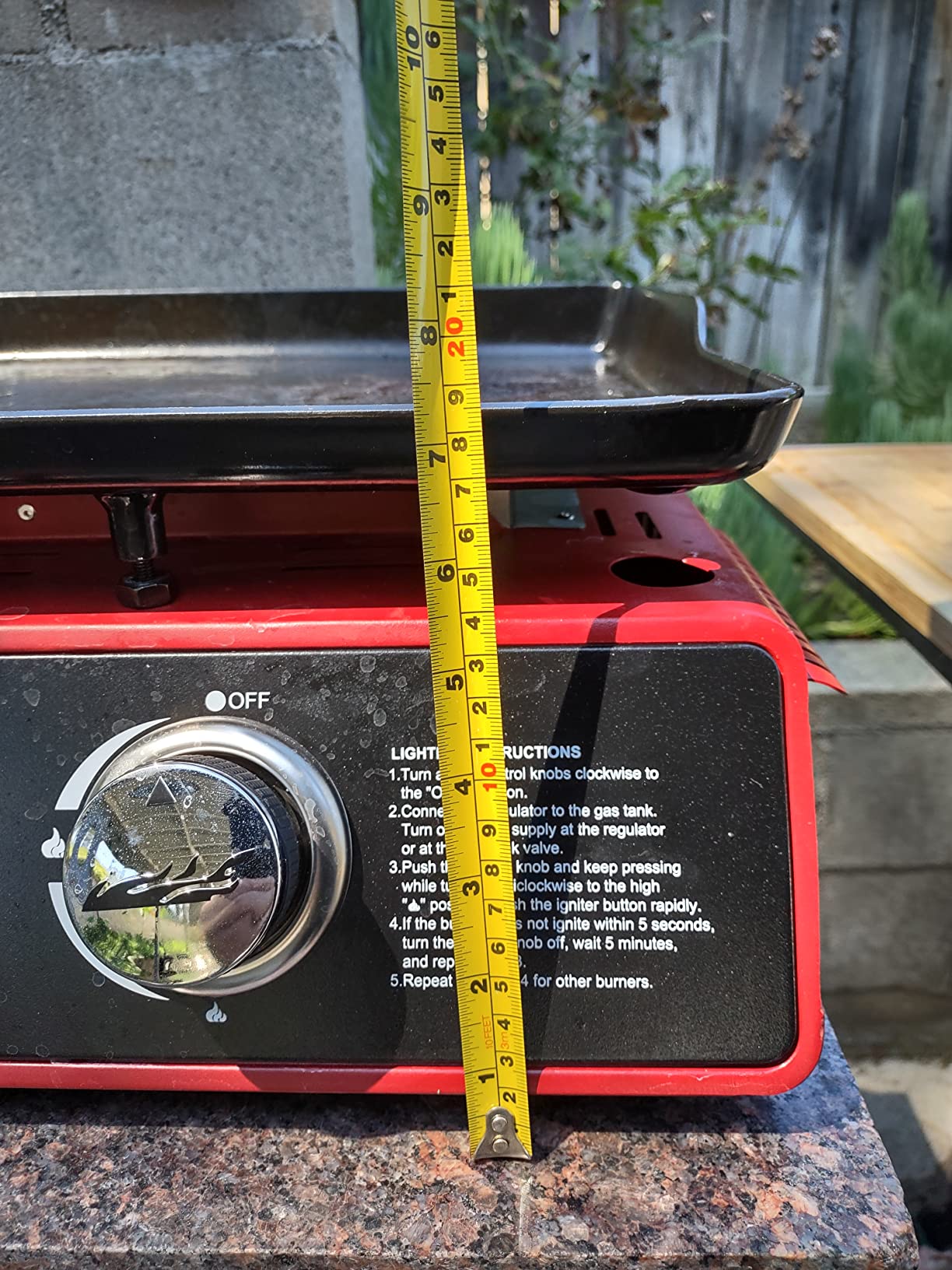 Royal Gourmet PD1301R 3-Burner Tabletop Propane Gas Griddle with Cover customer photo 2