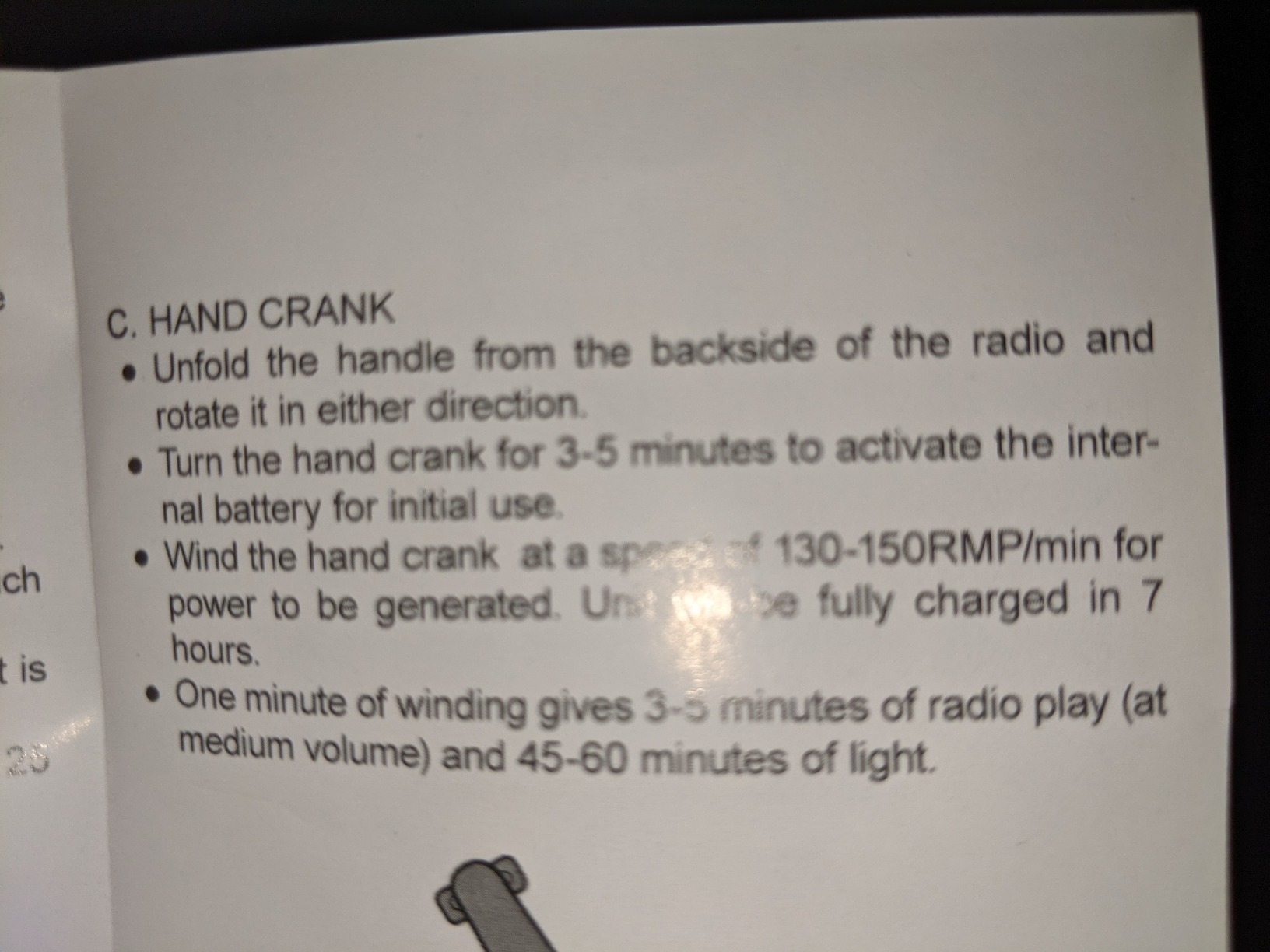 Emergency Radio with Flashlight & Reading Lamp, NOAA/AM/FM Weather Radio customer photo 2