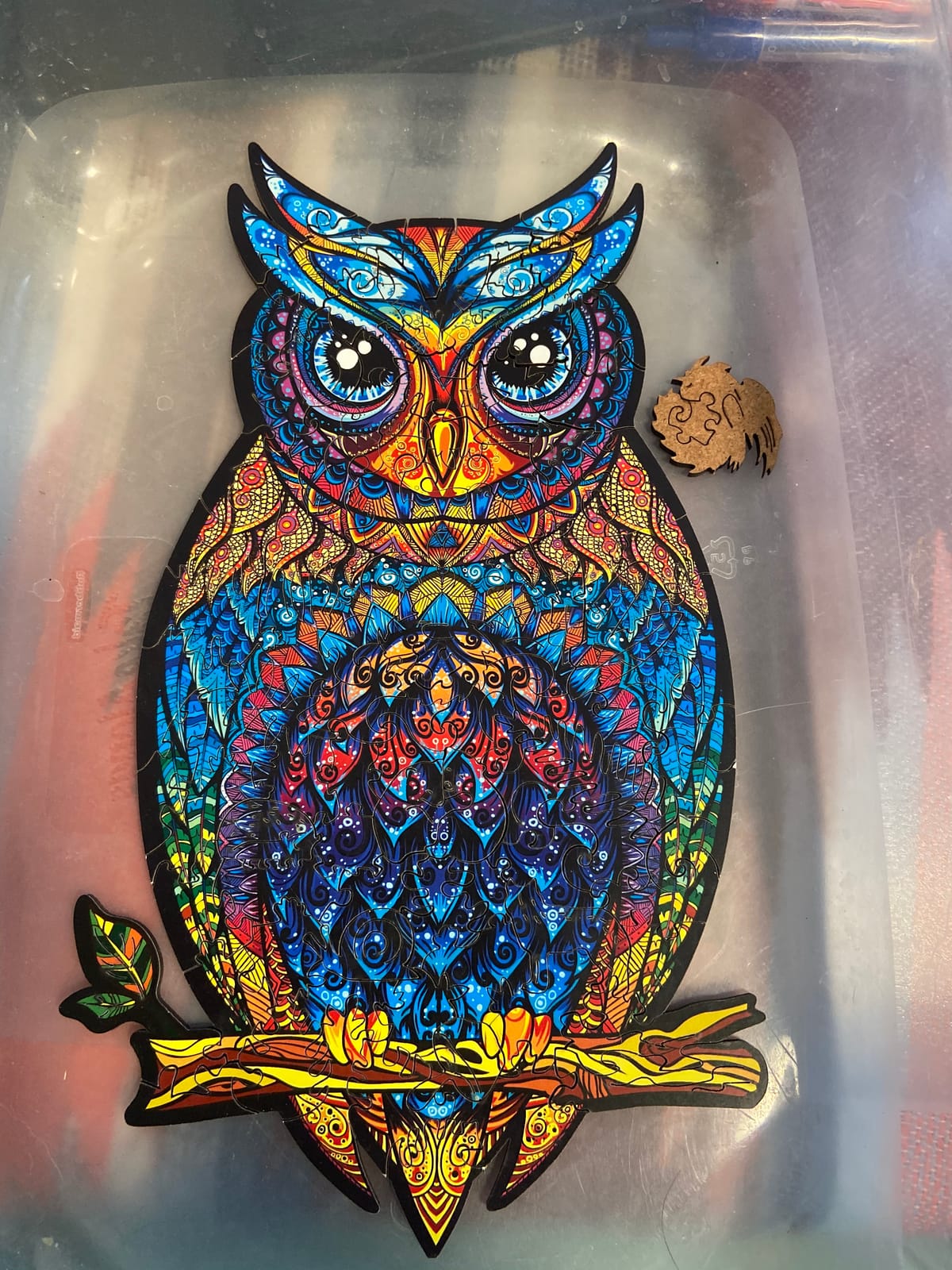UNIDRAGON Wooden Puzzle for Adults - Charming Owl Jigsaw Puzzle - 101 pcs customer photo 1