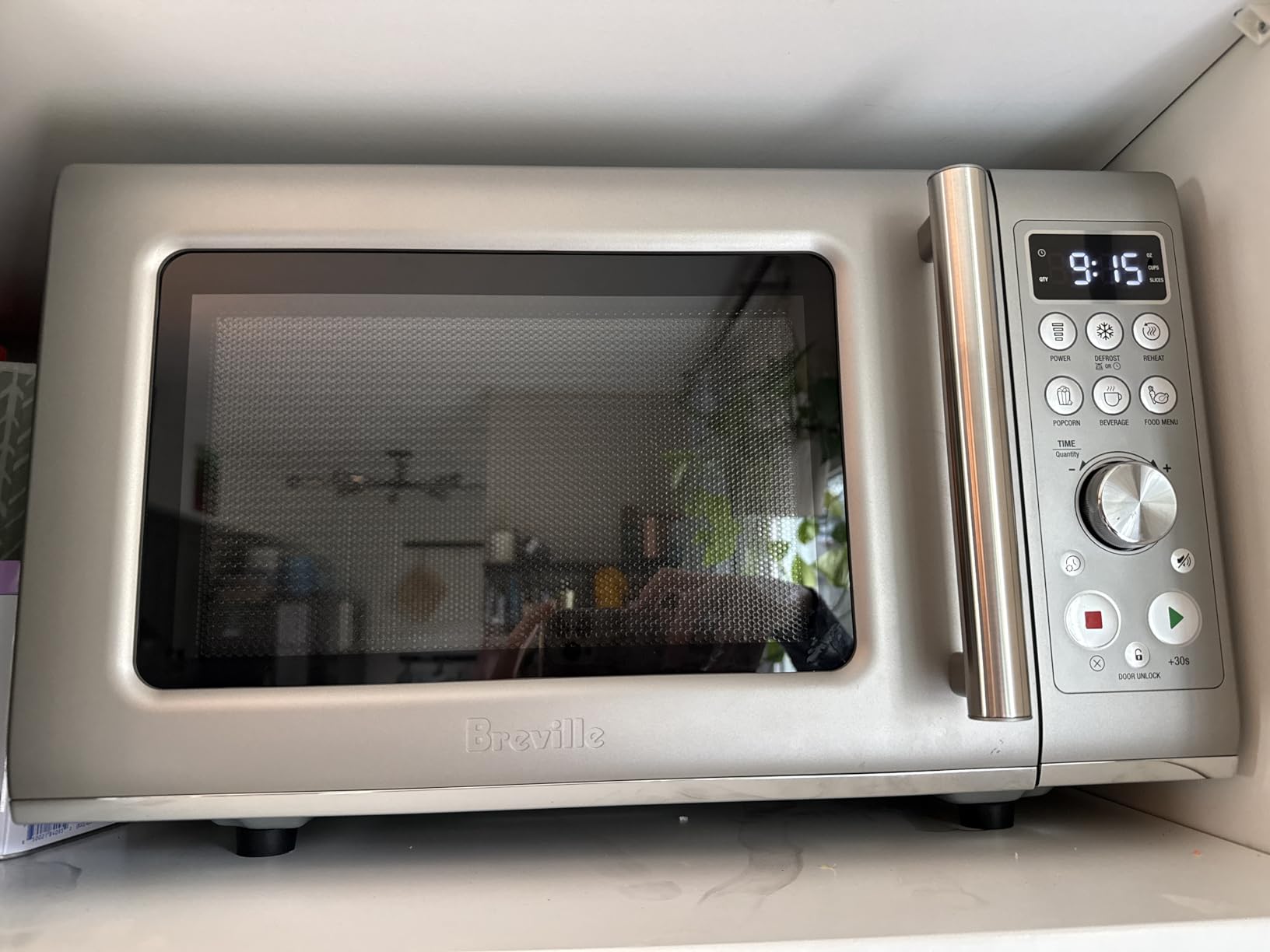 Breville BMO650SIL Compact Wave Soft Close Microwave Oven, Silver customer photo 2