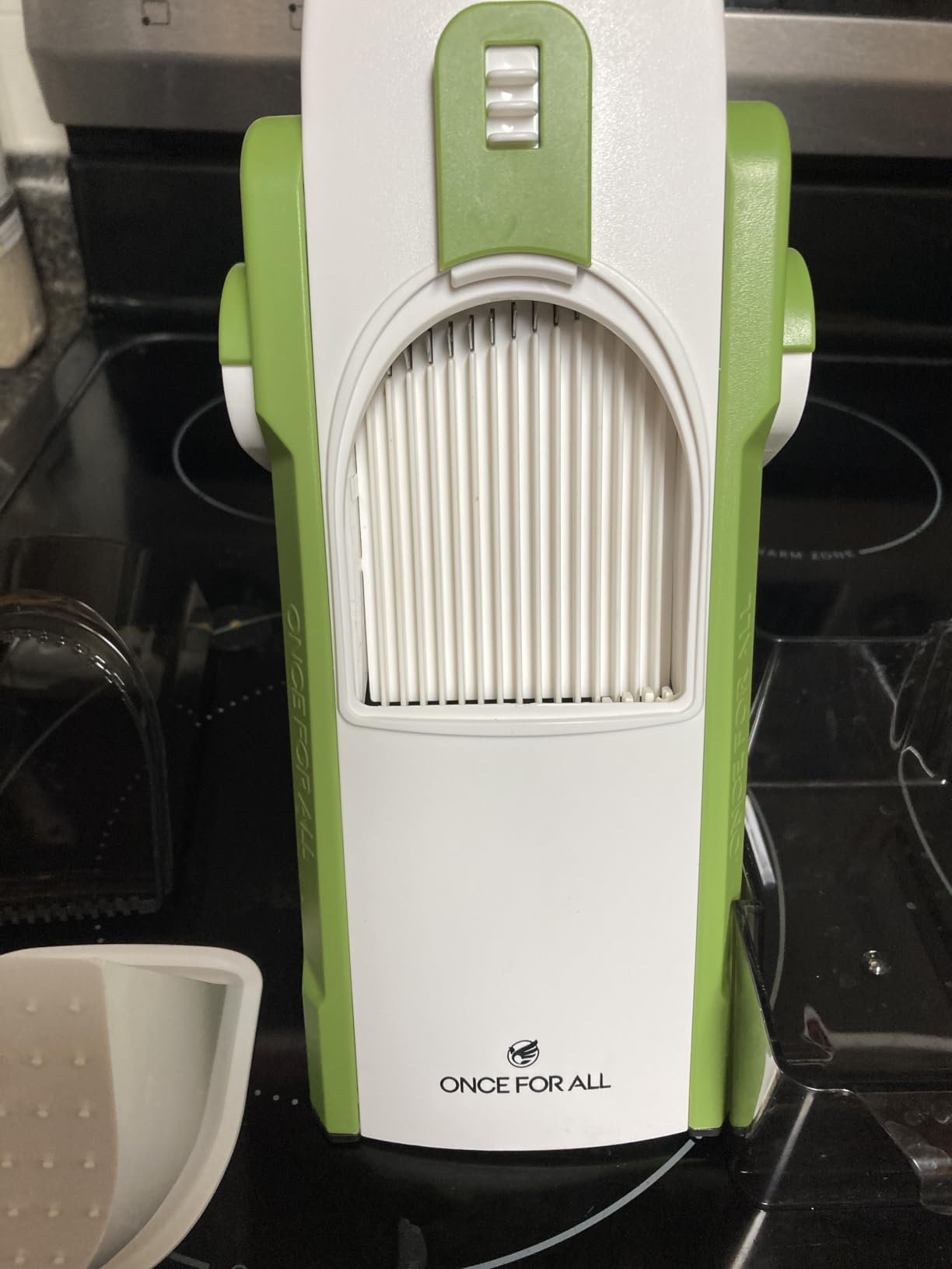 ONCE FOR ALL Safe Mandoline Slicer Kitchen, All in 1 Vegetable Slicer, Gray customer photo 2