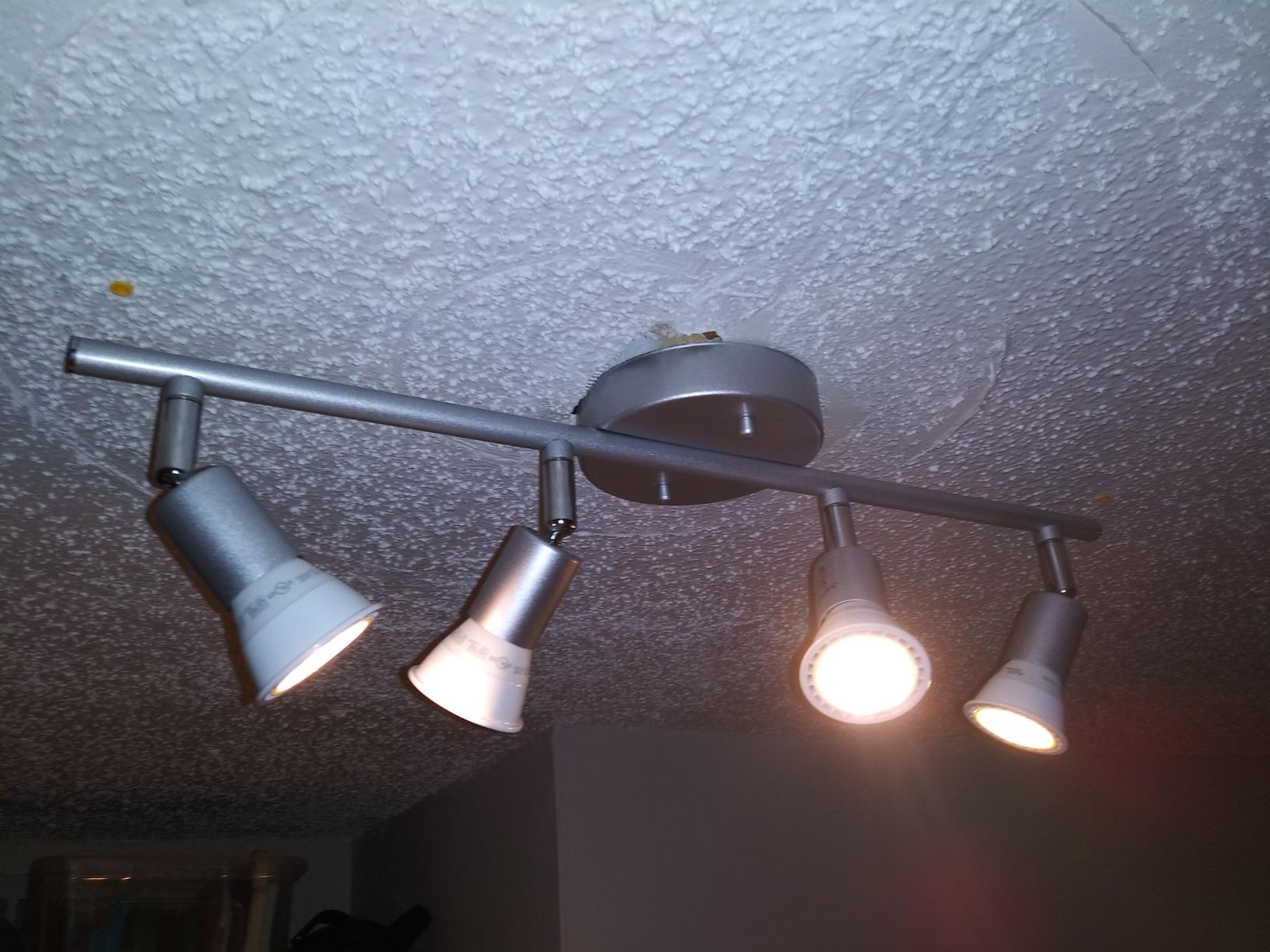 Globe Electric 59693 6-Light Foldable Track Lighting Kit, Matte Black Finish, Adjustable Heads, Bendable Arms, GU10 Base, Dimmable, Modern Industrial Style customer photo 1