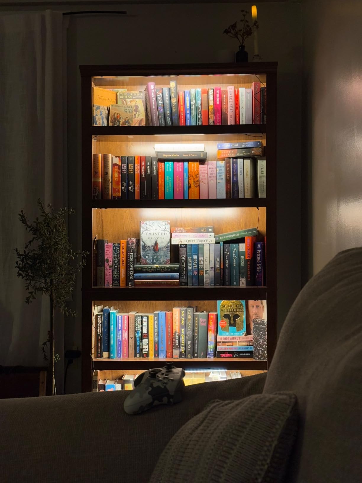 Litever Under Cabinet Lighting Kit, 6 PCS 20 Inches Flexible LED Strips, 24W, 1800 Lumen, Warm White 2700K. Suitable for Kitchen Counters Book Shelf Closet Showcase Workshop-(6-Strip-2700K) customer photo 2