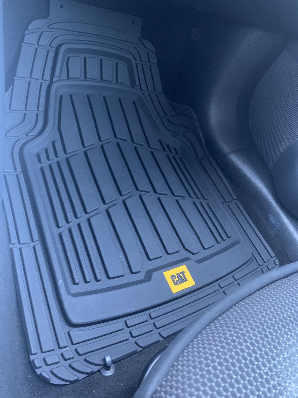CAT® ToughRide™ Heavy-Duty 4 Piece Black Floor Mats for Cars - Trim to Fit All-Weather Rubber Car Mats Full Set - Truck Mats & Cars Floor Mats - Interior Accessories for SUVs & Car Rug Protection customer photo 1