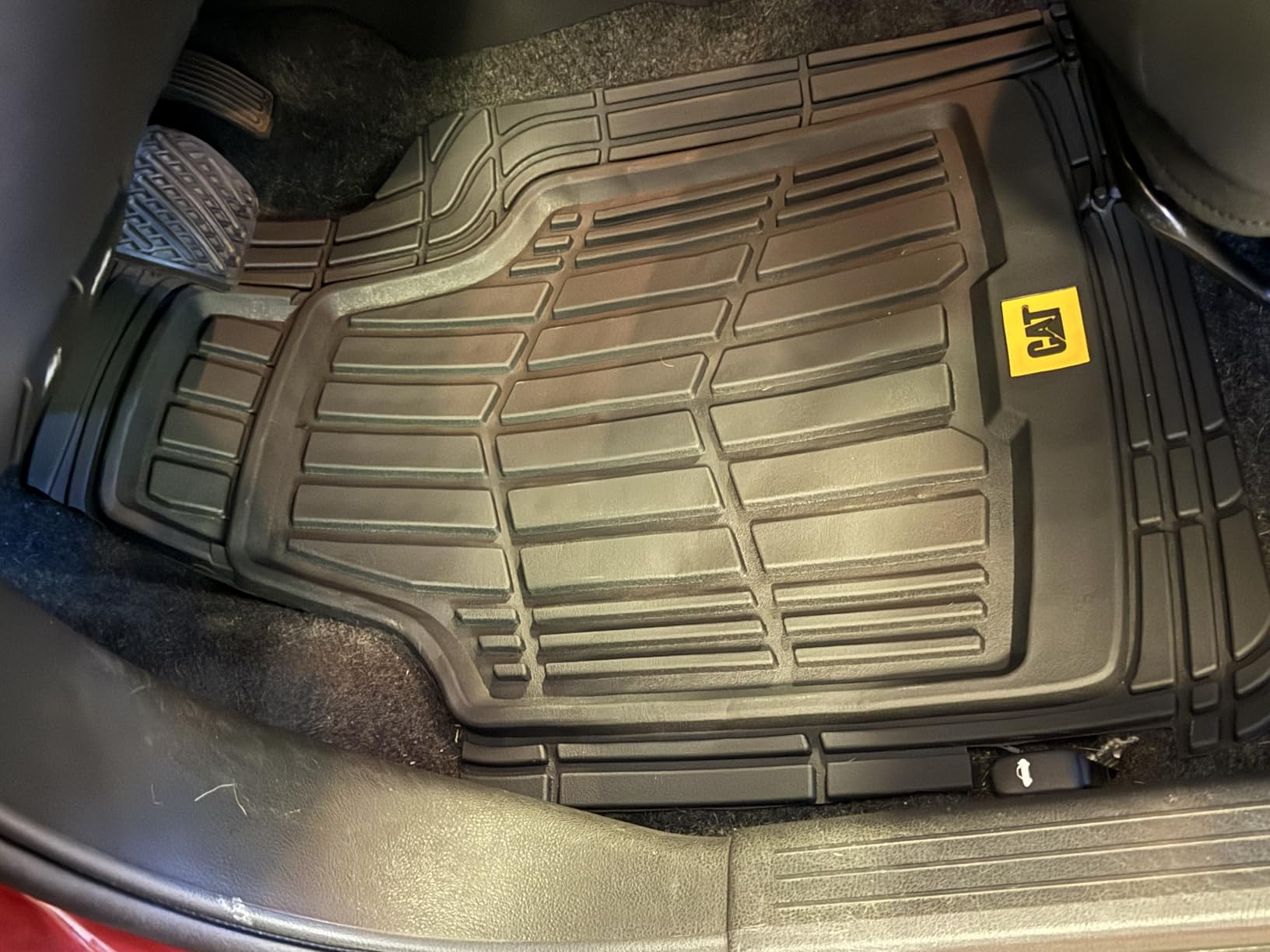 CAT® ToughRide™ Heavy-Duty 4 Piece Black Floor Mats for Cars - Trim to Fit All-Weather Rubber Car Mats Full Set - Truck Mats & Cars Floor Mats - Interior Accessories for SUVs & Car Rug Protection customer photo 2