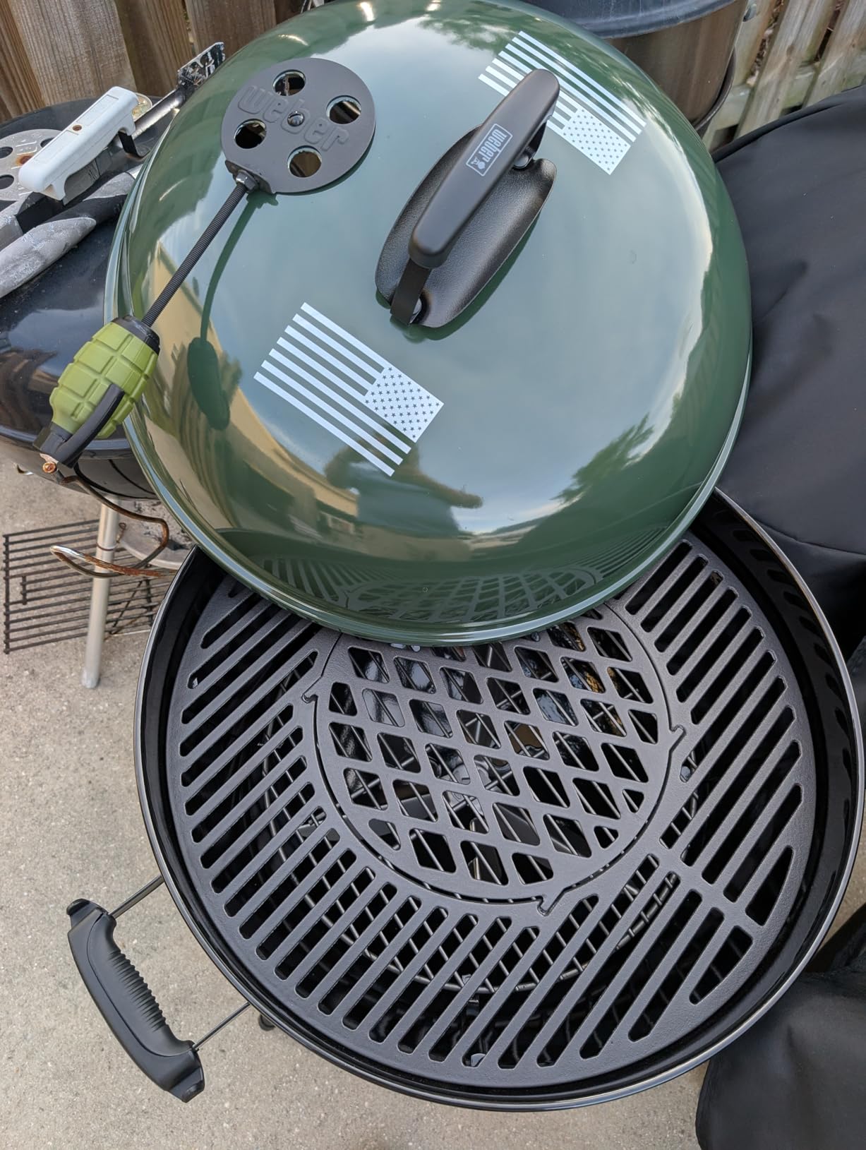 onlyfire 2-in-1 Cast Iron Grill Grate Replacement Weber Gourmet BBQ System customer photo 1