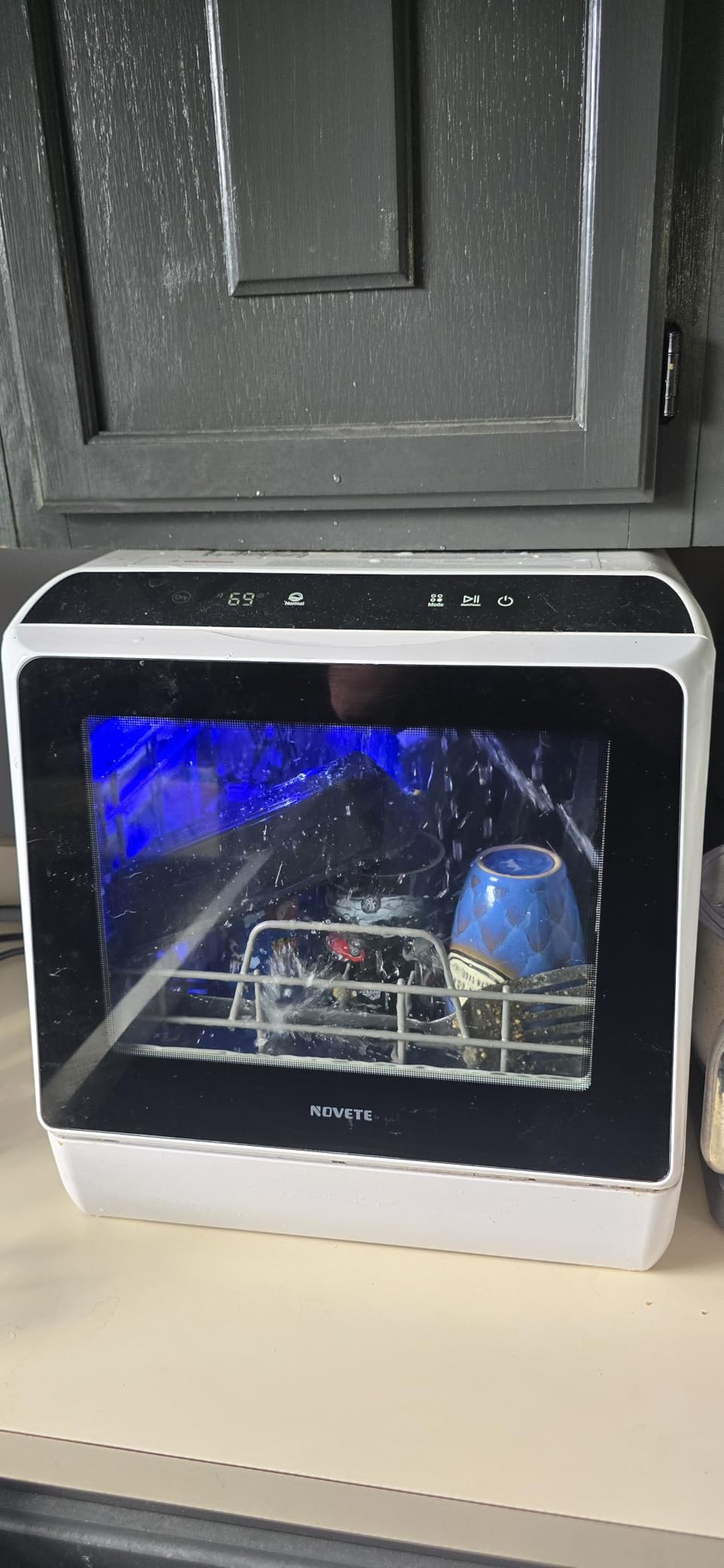 NOVETE Portable Countertop Dishwashers for Small Apartments customer photo 2