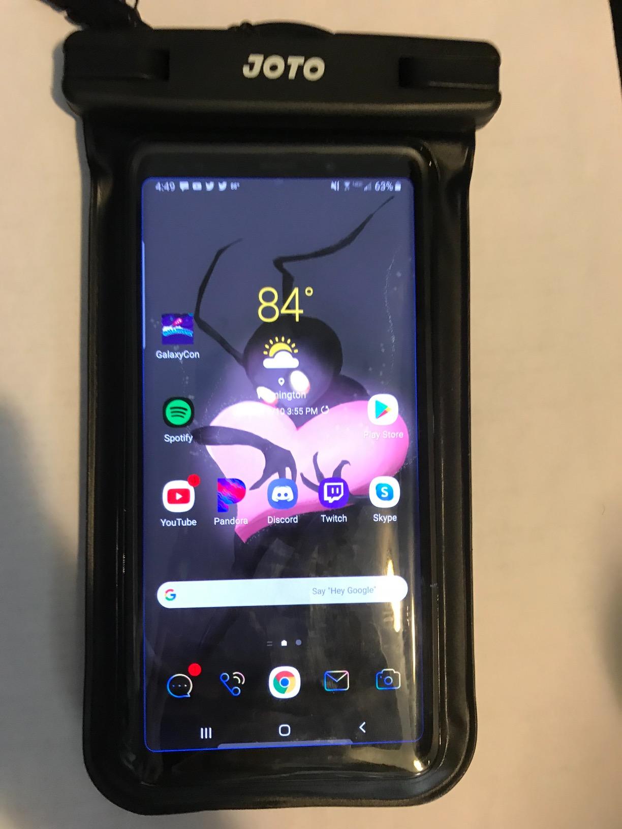 JOTO 2 Pack Waterproof Phone Pouch Case Up to 7