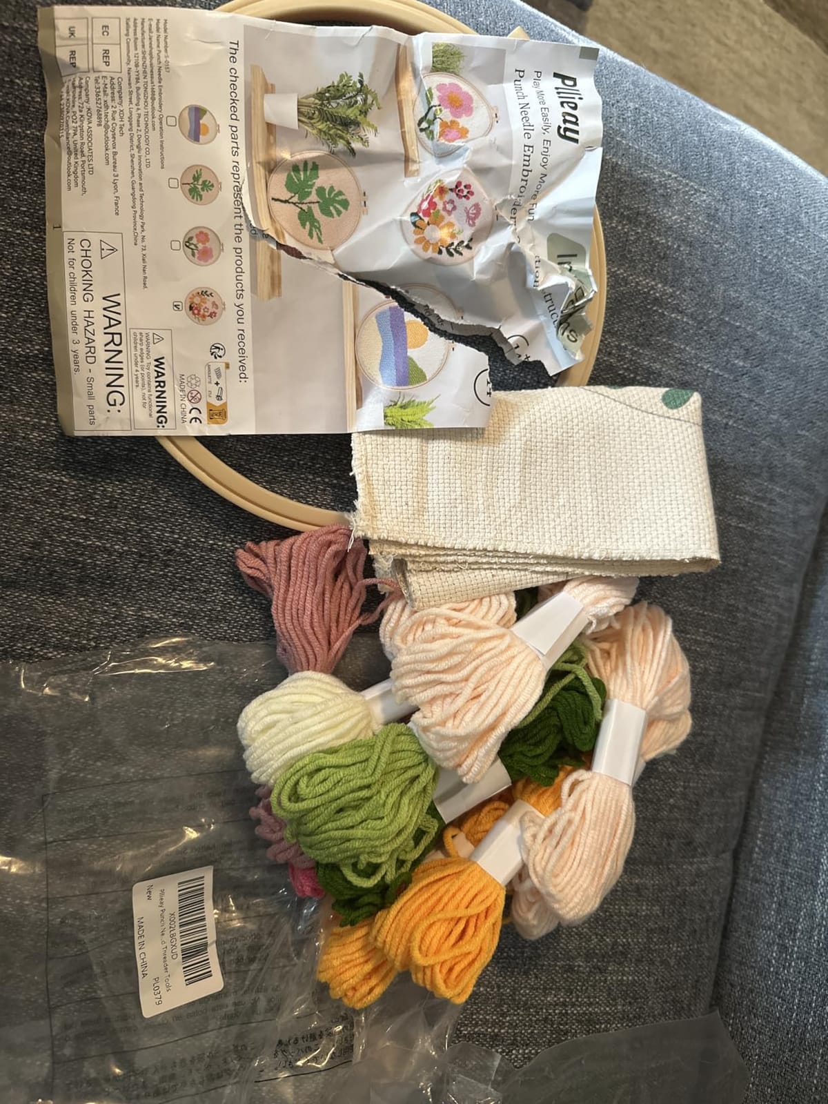 Pllieay Punch Needle Embroidery Starter Kits for Kids and Adults Beginners customer photo 2