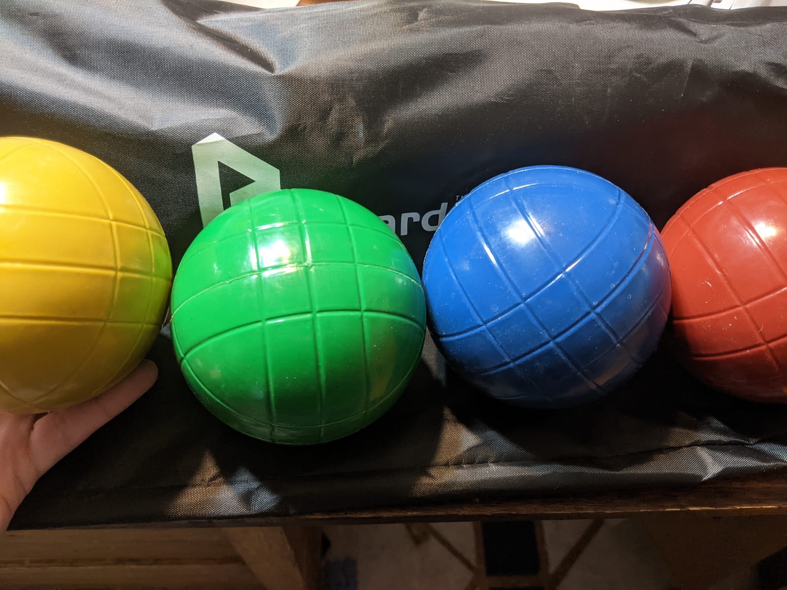 90mm Bocce Ball Set, 8 Premium PE Balls & Pallino Outdoor Game customer photo 2