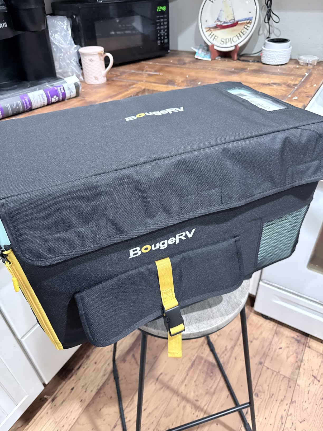 BougeRV 12v refrigerator 23 Quart, -8℉~50℉ Portable Freezer for Car, Grey customer photo 2