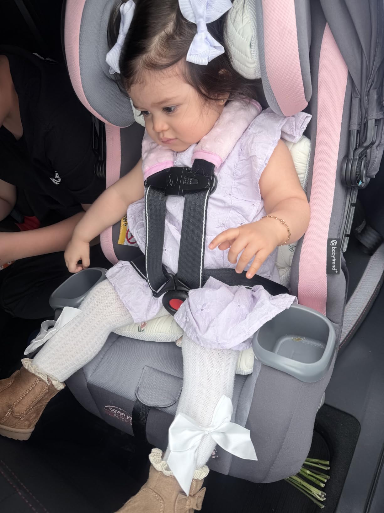 Baby Trend Cover Me™ 4-in-1 Convertible Car Seat, Vespa – Built-in Canopy, 4-Stage Growth System, Plush Comfort Padding, Multi-Position Recline customer photo 1