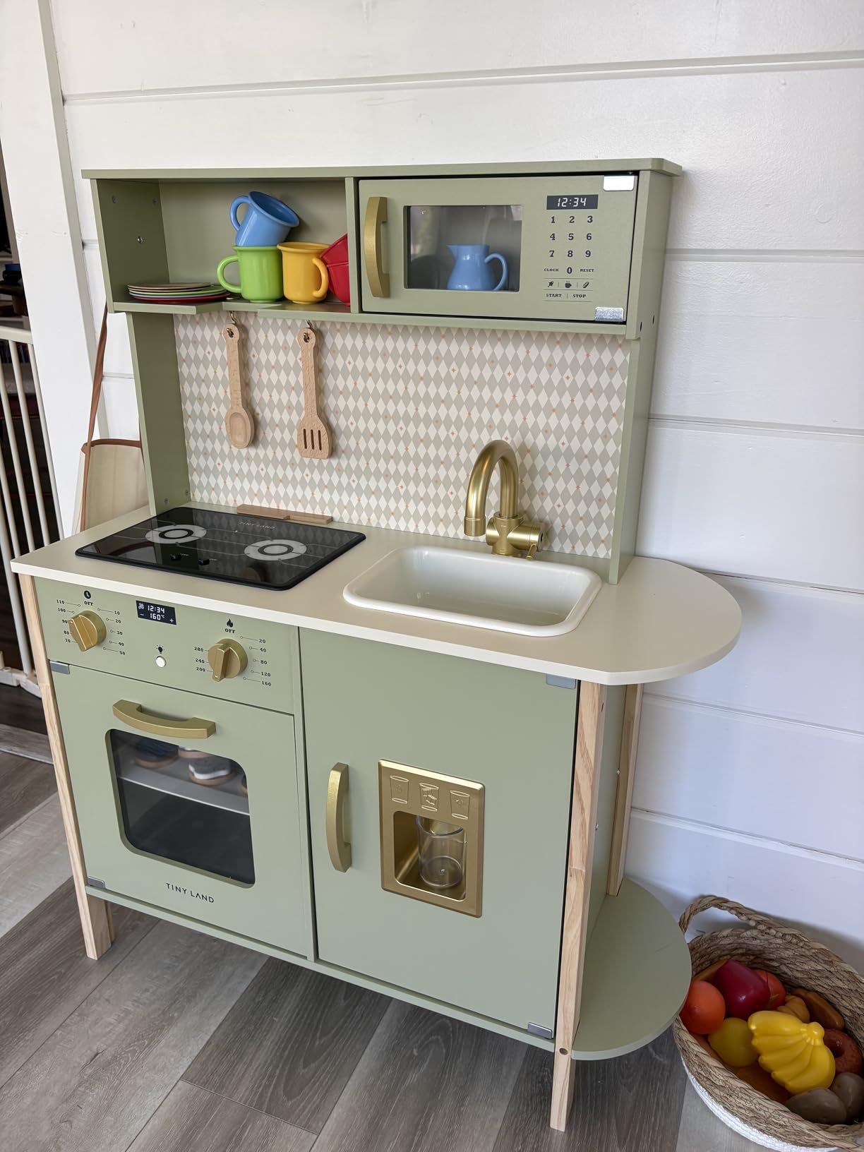Tiny Land Play Kitchen for Kids – Real Lights, Sounds & Adjustable Height customer photo 2