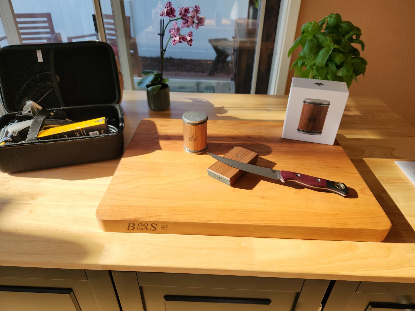 HORL 2 Walnut Rolling Knife Sharpener - Kitchen Knife Sharpener for Razor Sharp Edges Made in Germany - Easy Knife Sharpening Kit - Roller with Magnetic Holder with 15 & 20 Degrees customer photo 1