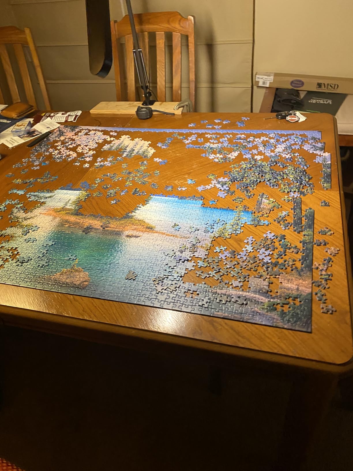 Ravensburger - Spirit Island, Canada - 2000 Piece Jigsaw Puzzle - Featuring Stunning Mountains, Vivid Water, Evergreens & More - Frameable - Premium Quality - Puzzles for Adults customer photo 2
