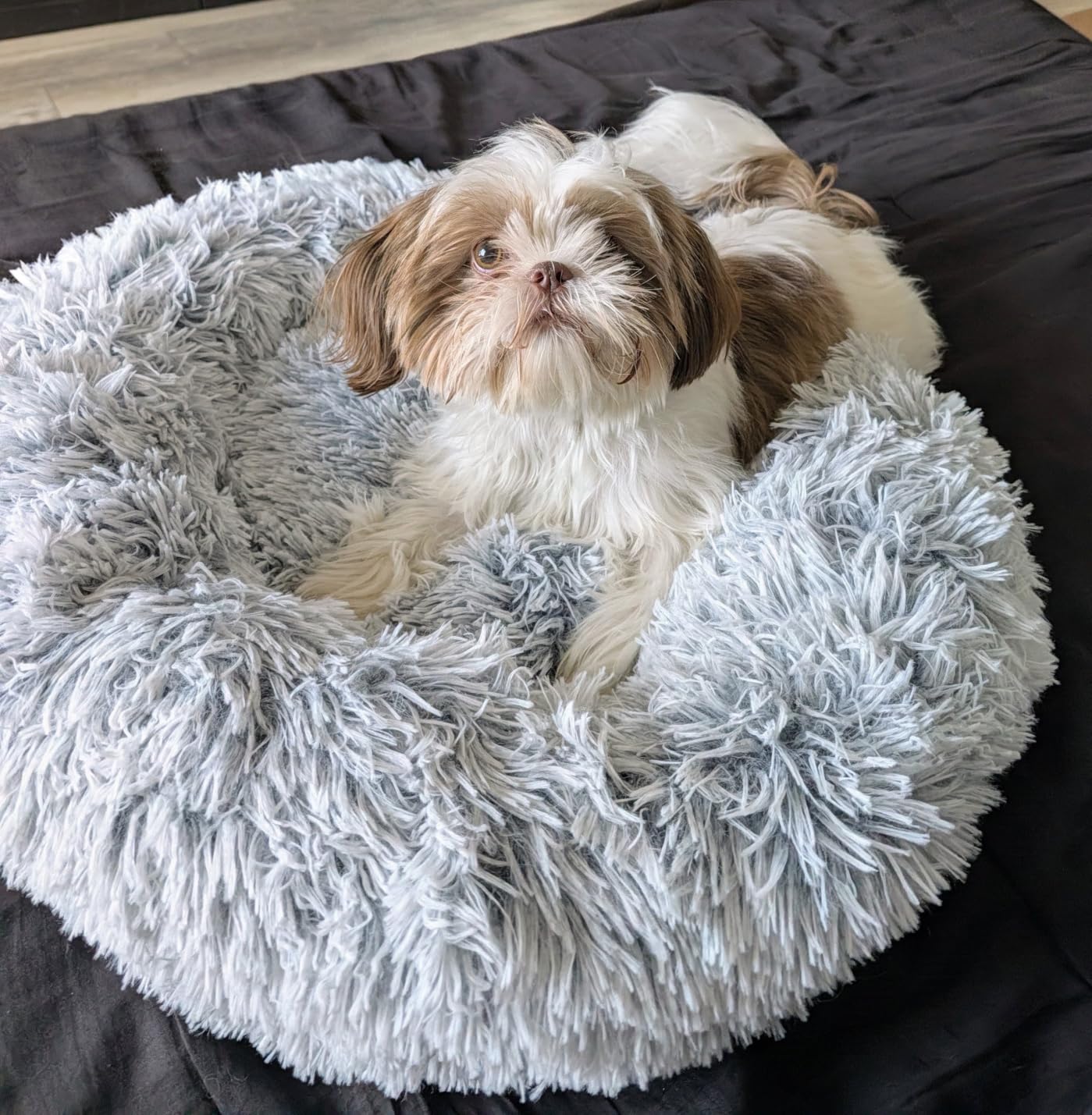 Western Home Calming Donut Small Medium Pet Dog Bed Washable, 27
