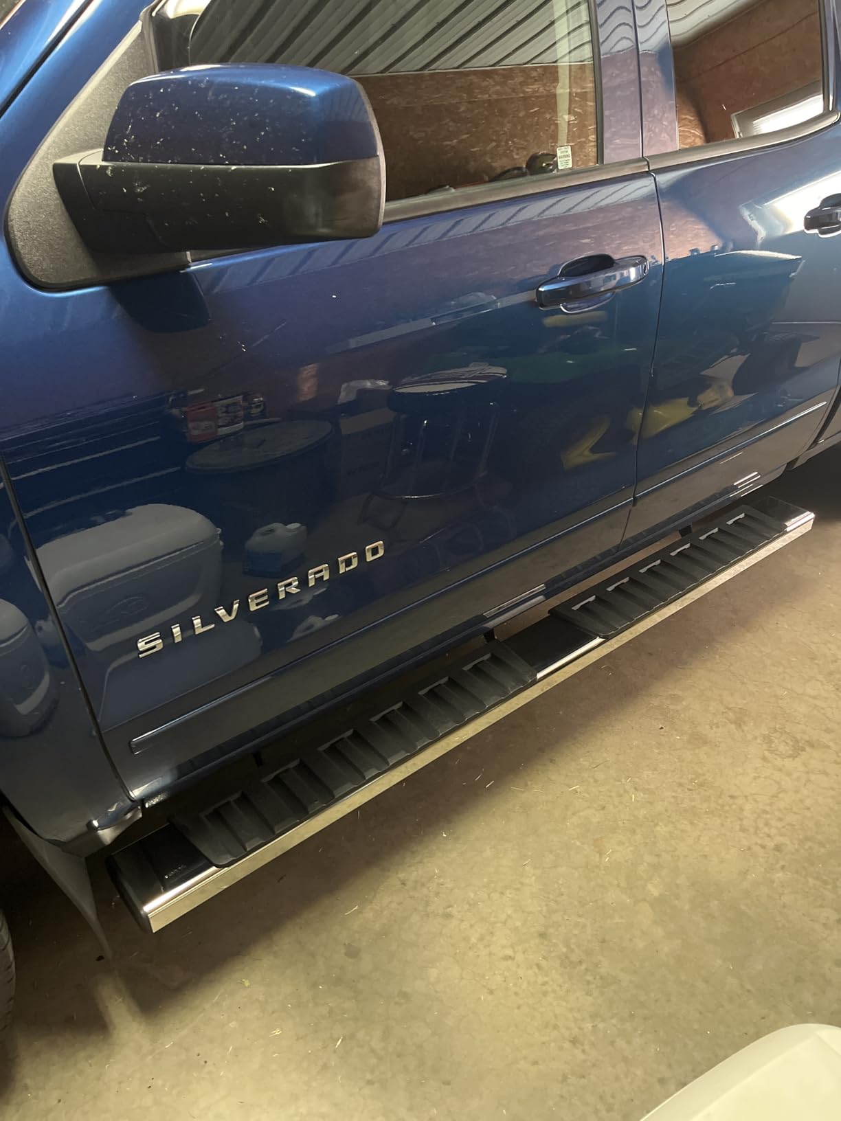 COMNOVA 6 Inches Running Boards& Steps Nerf Bars Compatible with 2019-2026 Chevy Silverado 1500, 2020-2026 Silverado/Sierra 2500/3500HD Crew Cab,Running Boards for Silverado, Stainless Steel Slider customer photo 2