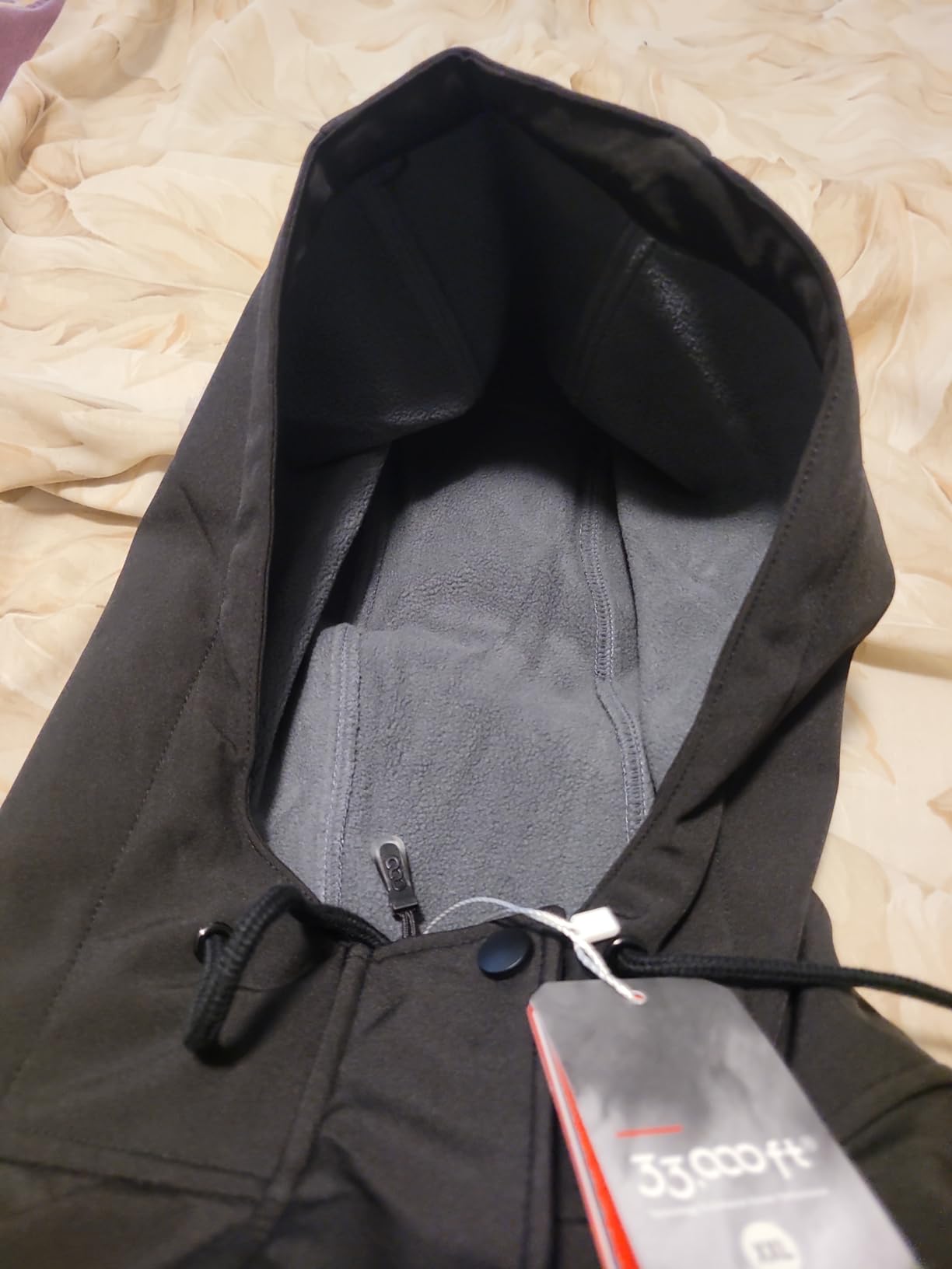 33,000ft Women's Hooded Softshell Jacket Fleece Lined Waterproof Raincoat customer photo 2