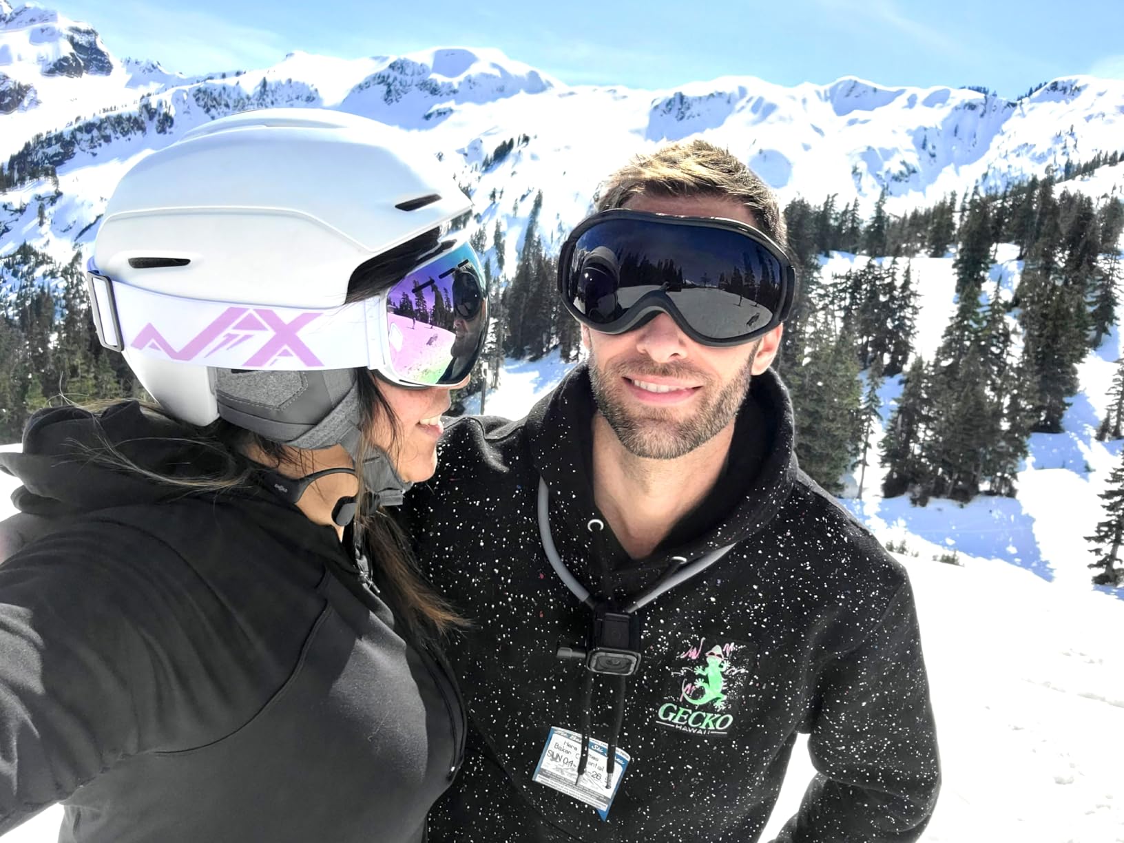 EXP VISION Snowboard Ski Goggles Men Women Youth, Anti Fog OTG Winter Snow Goggles Spherical Detachable Lens customer photo 1