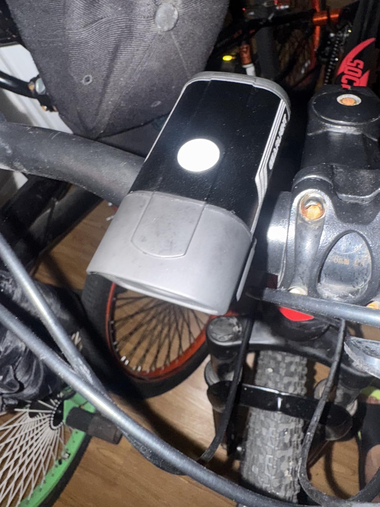Bike Lights for Night Riding, USB Rechargeable Front and Back Lights, LED Bicycle Headlight and Tail Light Set, Water Resistant Bike Lights Rechargeable for Mountain Bikes, Kids Bike Light, MTB Light customer photo 2