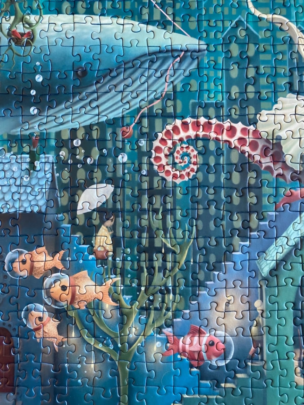 Ravensburger - If Fish Could Walk - 2000 Piece Jigsaw Puzzle - Whimsical and Fantastical View of The Undersea World - Frameable - Premium Quality - Puzzles for Adults customer photo 1