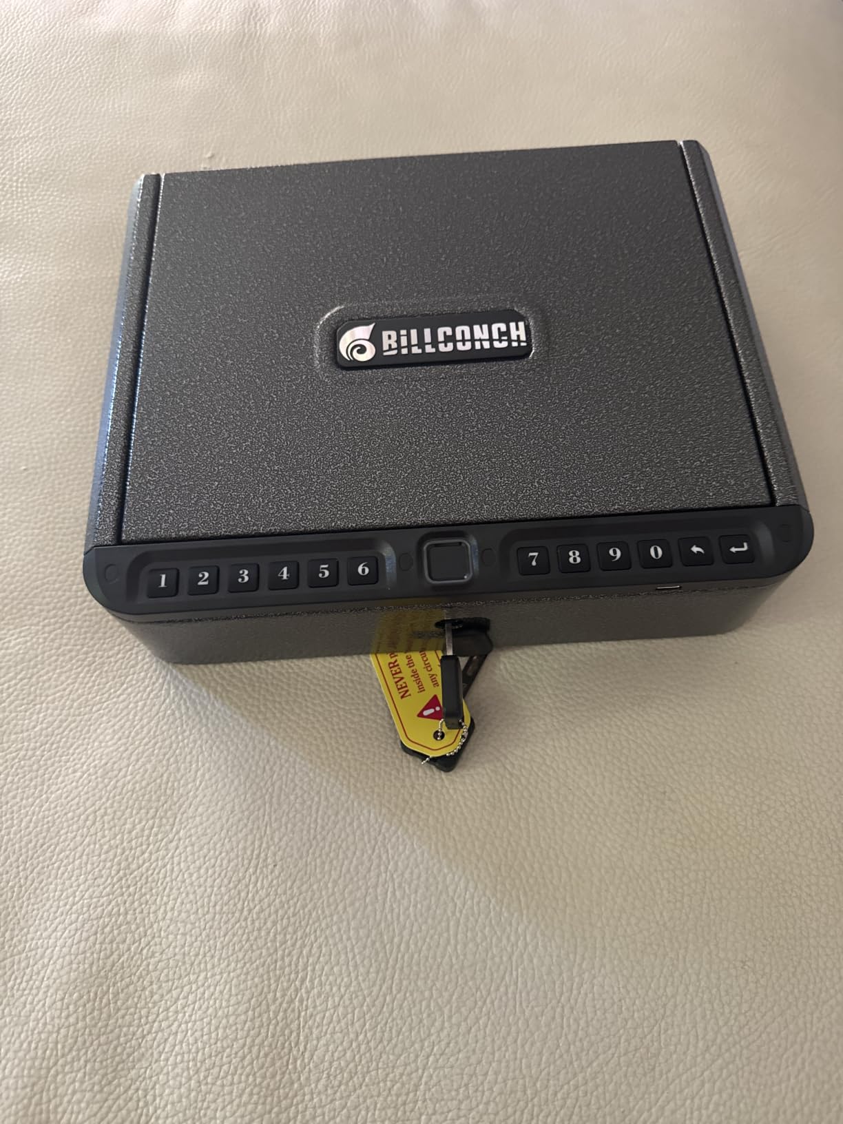BILLCONCH Smart Gun Safe with Fingerprint, App, Keypad,LCD& Security Cable customer photo 1