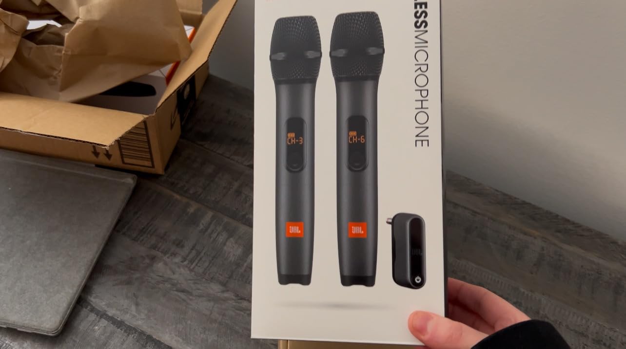 JBL Wireless Two Microphone System with Dual-Channel Receiver, Black customer photo 2