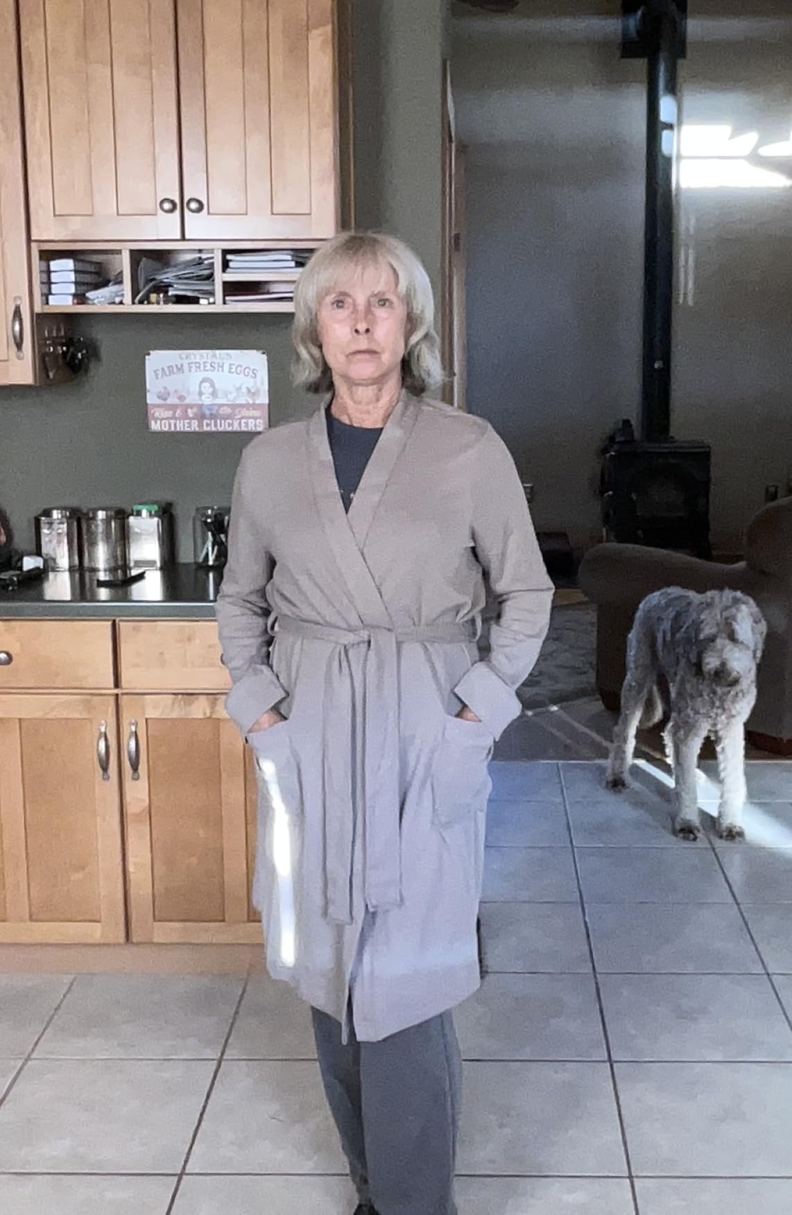 Amazon Essentials Women's Lightweight Waffle Bath Robe (Available in Plus Size) customer photo 1