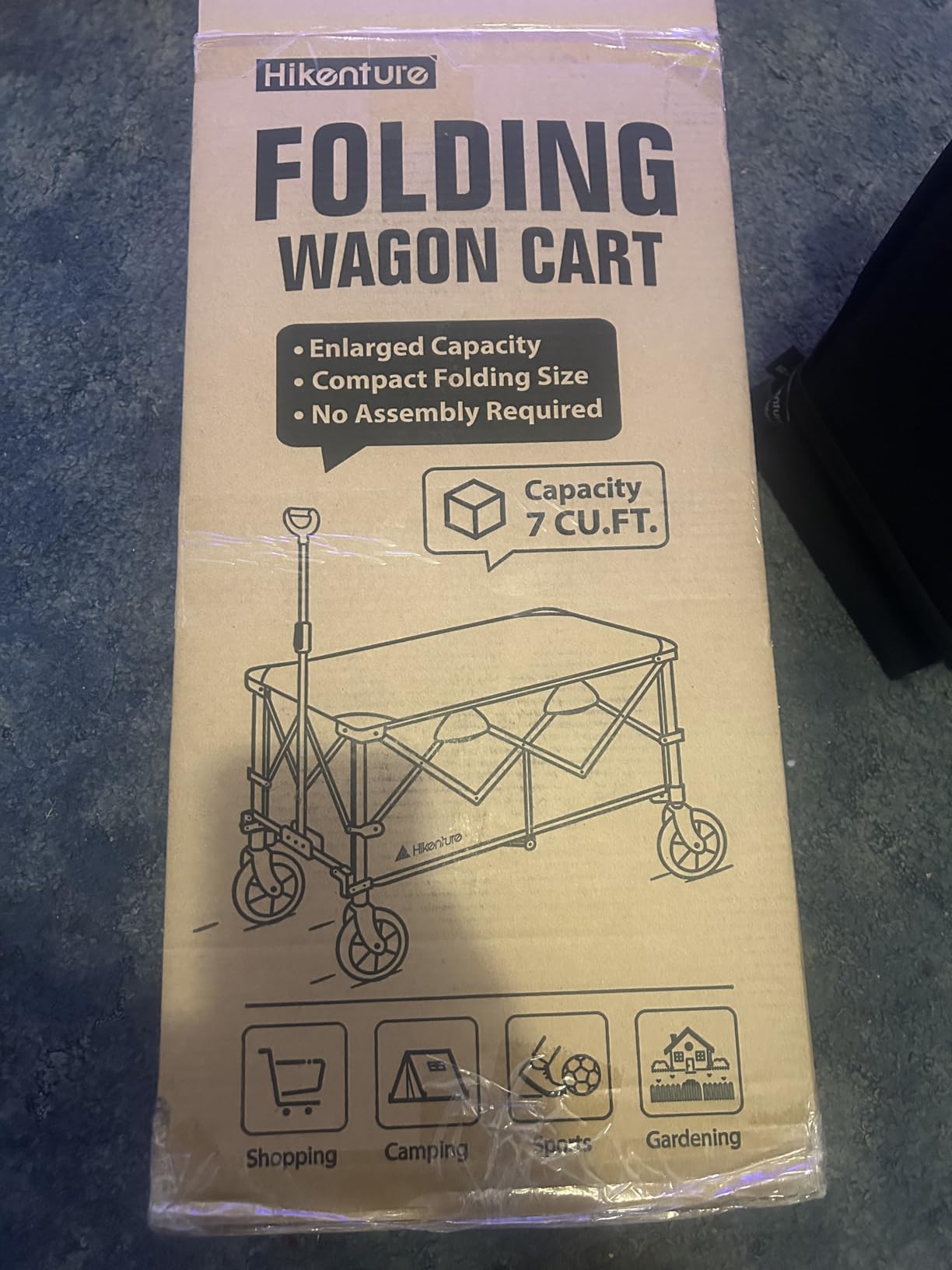 Hikenture Wagons Carts Foldable 330LBS, Heavy Duty Collapsible Wagon customer photo 2