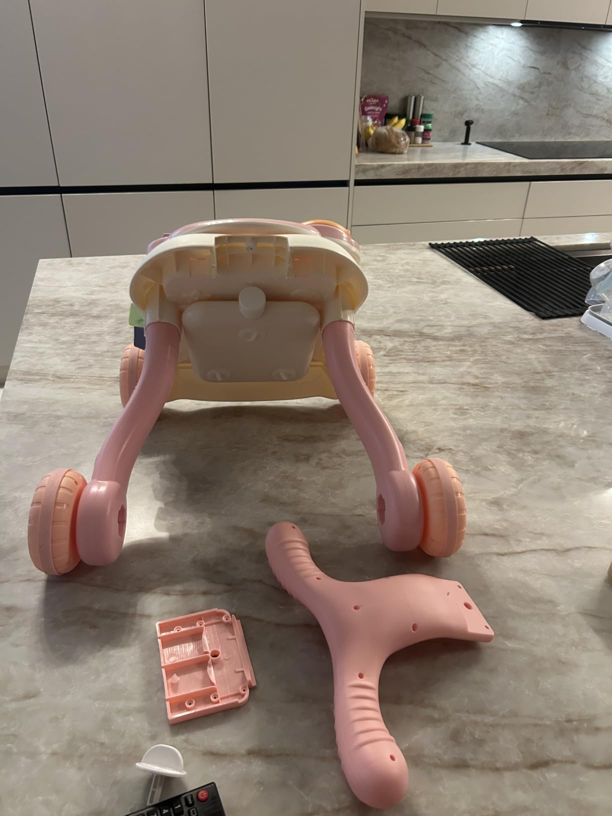 QDRAGON 3 in 1 Baby Walker and Activity Center for Girl 12-18 Months, Pink customer photo 1
