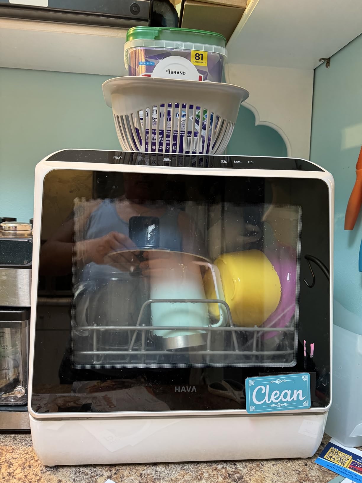 HAVA Countertop Dishwasher, 6 Programs Portable Dishwasher with Water Tank customer photo 2
