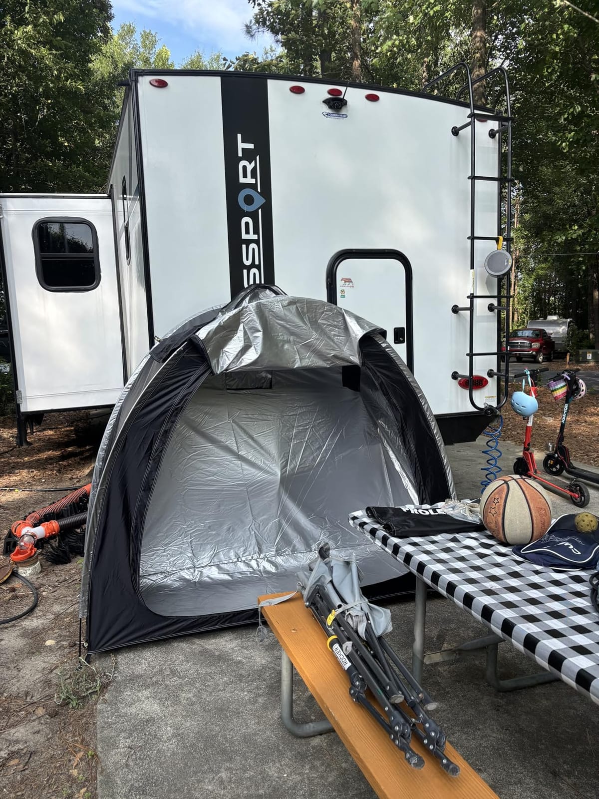 PROLEE Bike Shed 6.6FT, Waterproof Oxford Fabric Storage Tent for 2 Bikes, Outdoor Storage with Window Design, Black customer photo 2