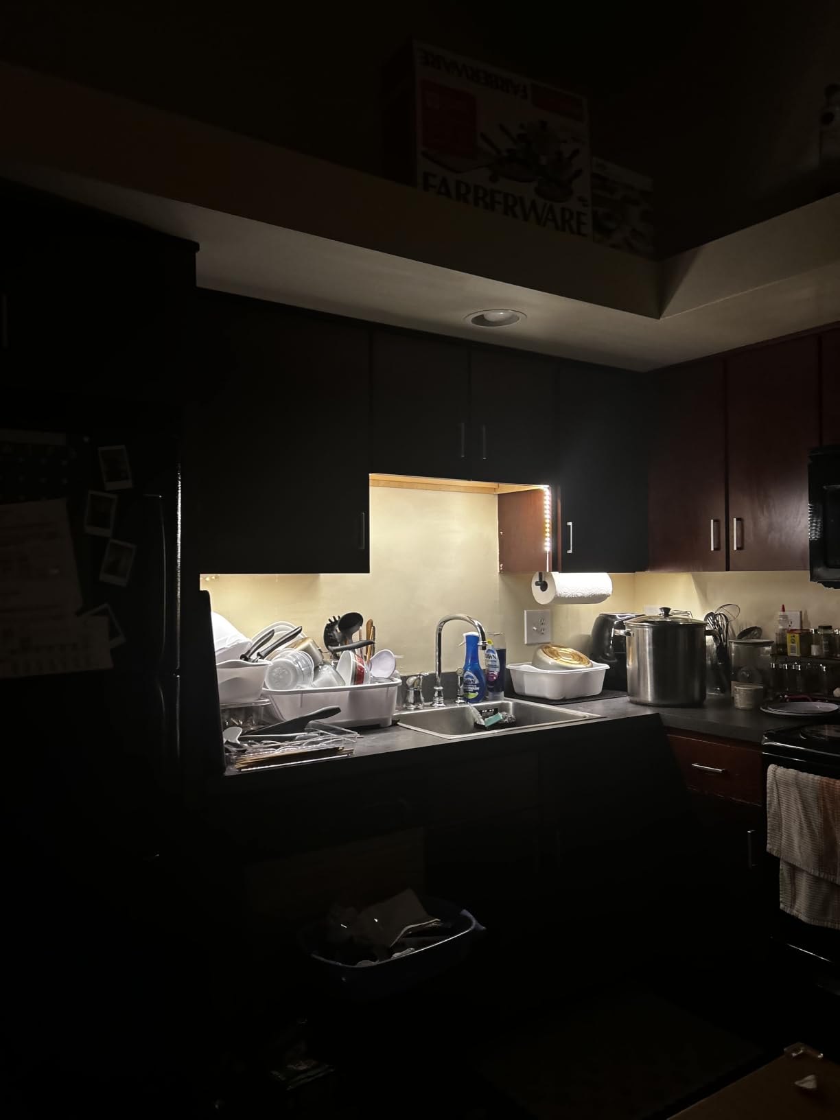 WOBANE Under Cabinet Lighting Kit,8PCS 12 inch Led Light Bars,WarmWhite customer photo 1