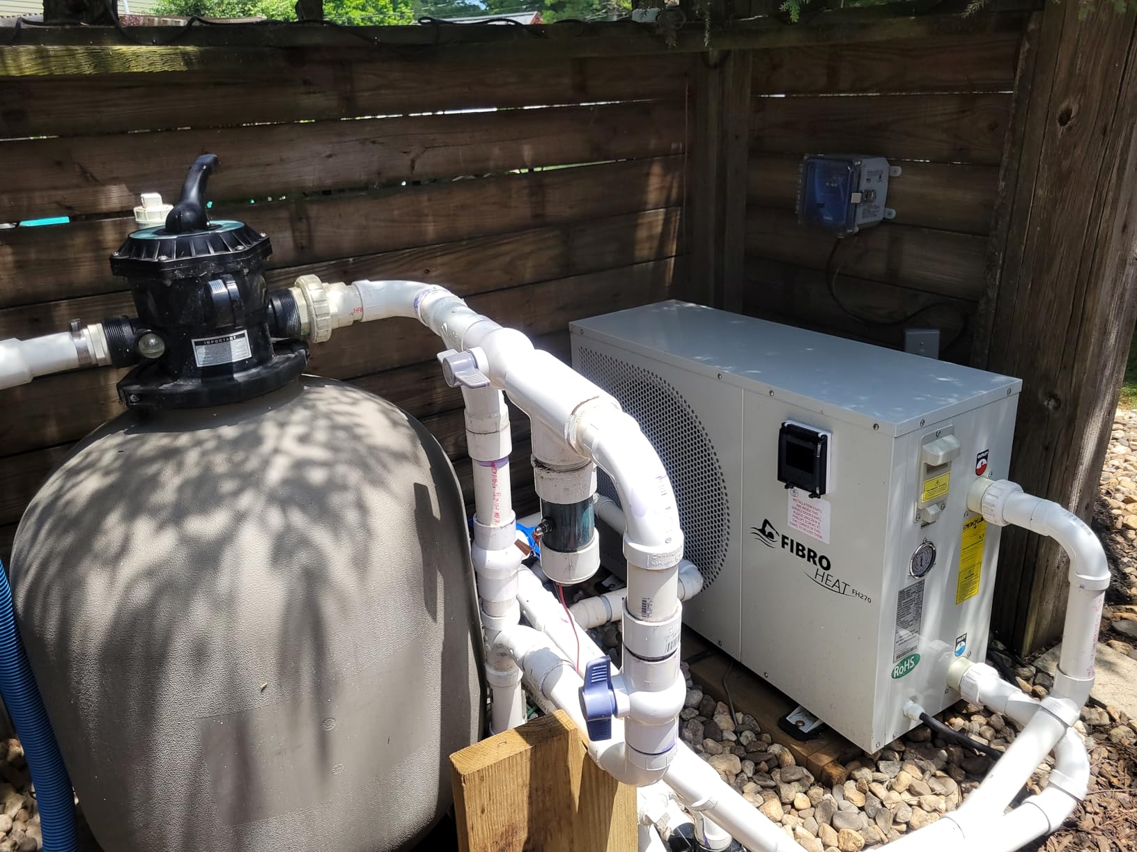 FibroPool Swimming Pool Heat Pump - FH270 70,000 BTU - for Above Ground and Inground Pools and Spas - High Efficiency, All Electric Heater - No Natural Gas or Propane Needed customer photo 2
