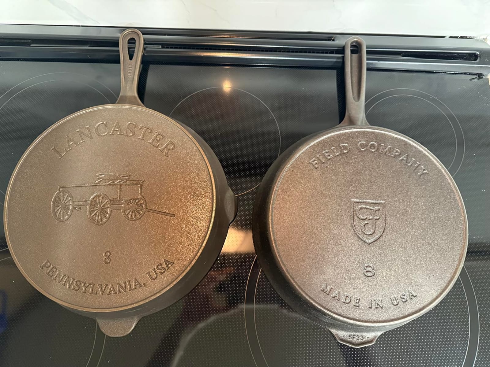 Lancaster Cast Iron Lightweight Cast Iron Skillet - 10.5” Pre-Seasoned Frying Pan Made in USA customer photo 2
