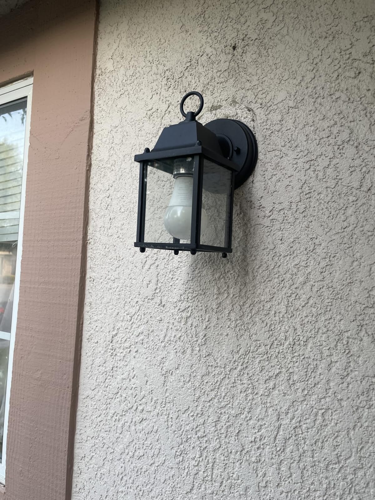 LIT-PaTH Outdoor Wall Light Fixture, Aluminum Glass, Black, 1 Pack customer photo 2