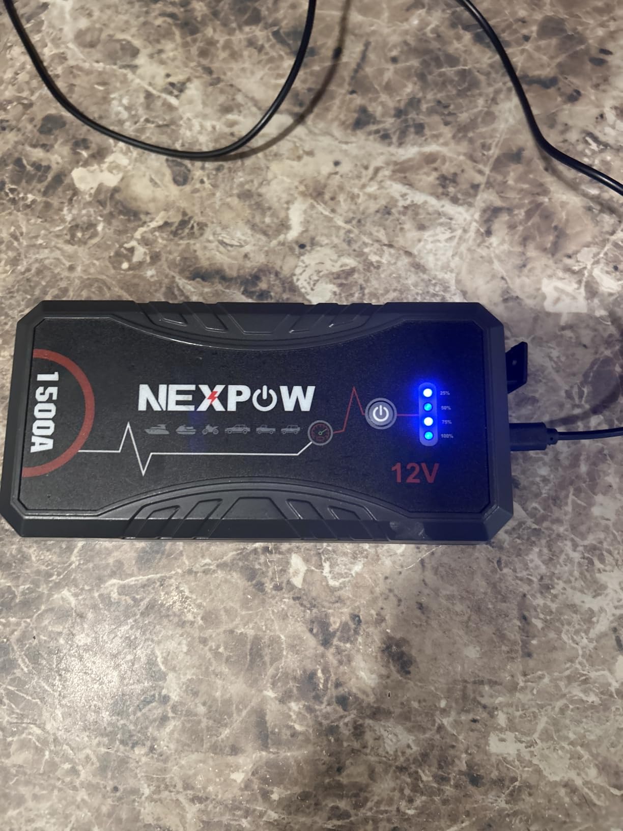 NEXPOW Car Jump Starter 2026 Upgraded Car Battery Jump Starter Pack customer photo 1