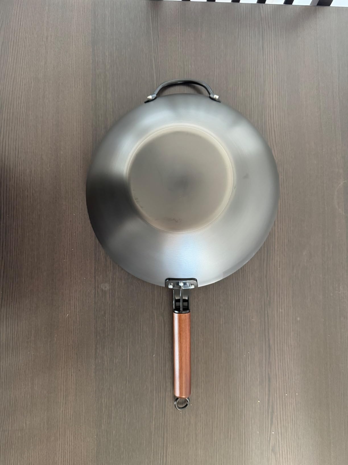 Babish Carbon Steel Wok 14 Inch Flat Bottom Stir Fry Pan Durable Heavy Duty Cookware for High Heat Cooking Stir Fry Sautéing Frying Compatible with Gas Electric and Induction Stovetops customer photo 2