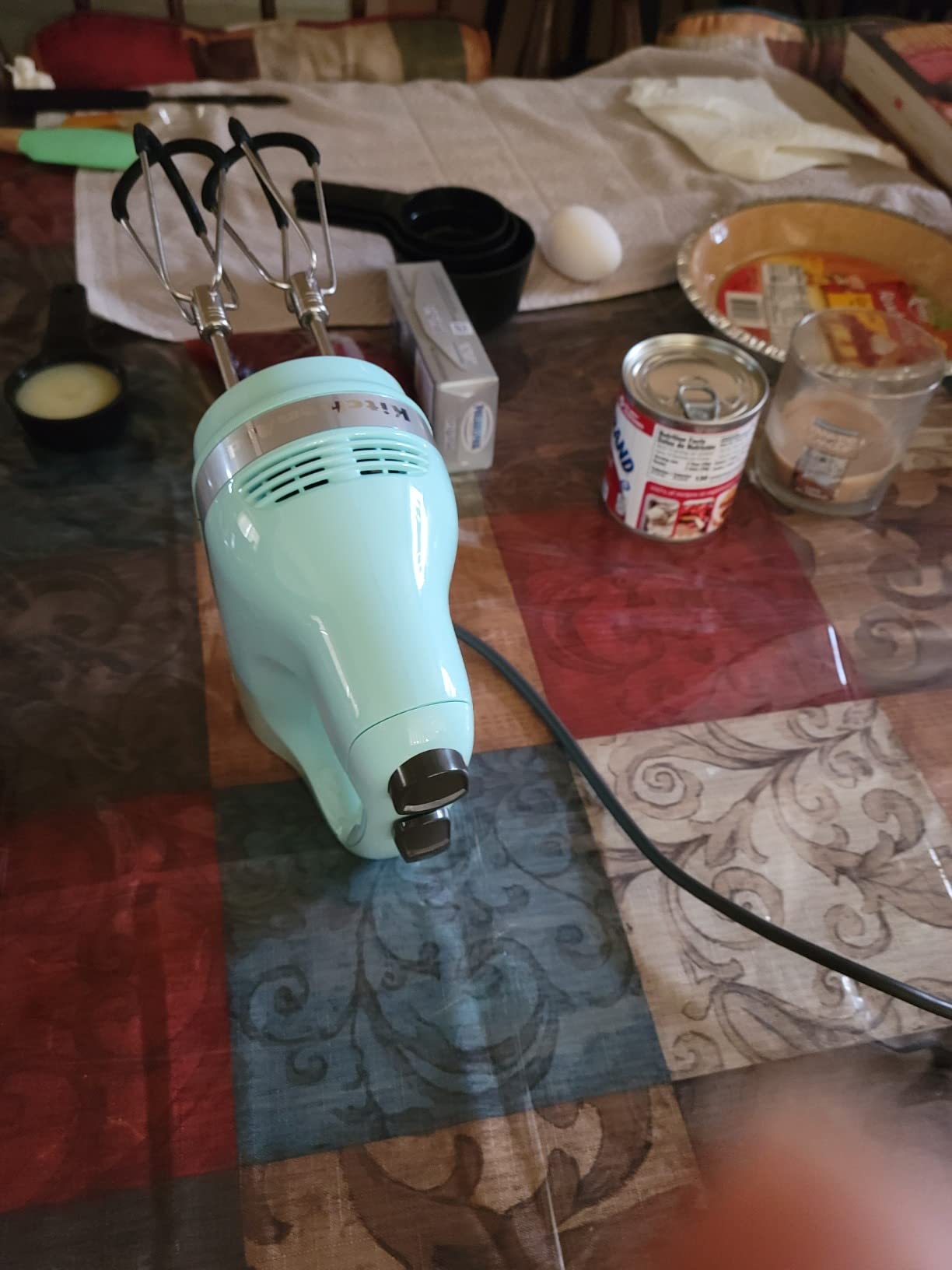 KitchenAid 6 Speed Hand Mixer w/Flex Edge Beaters, KHM6118, Empire Red customer photo 1