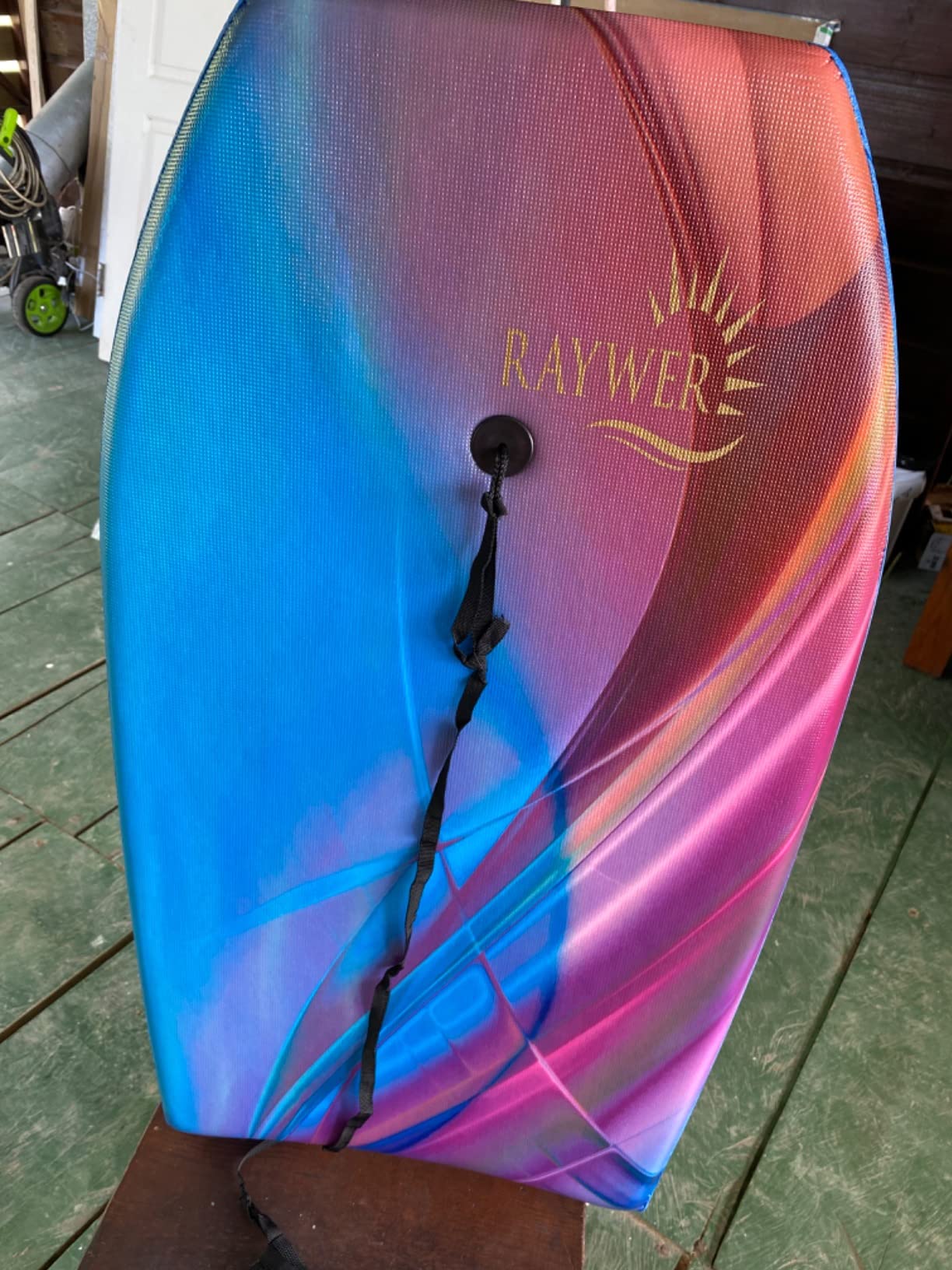 Body Board Lightweight with EPS Core, HDPE Slick Bottom, Leash & Adjustable Wrist Rope, Great Surfing for Kids and Adults customer photo 1